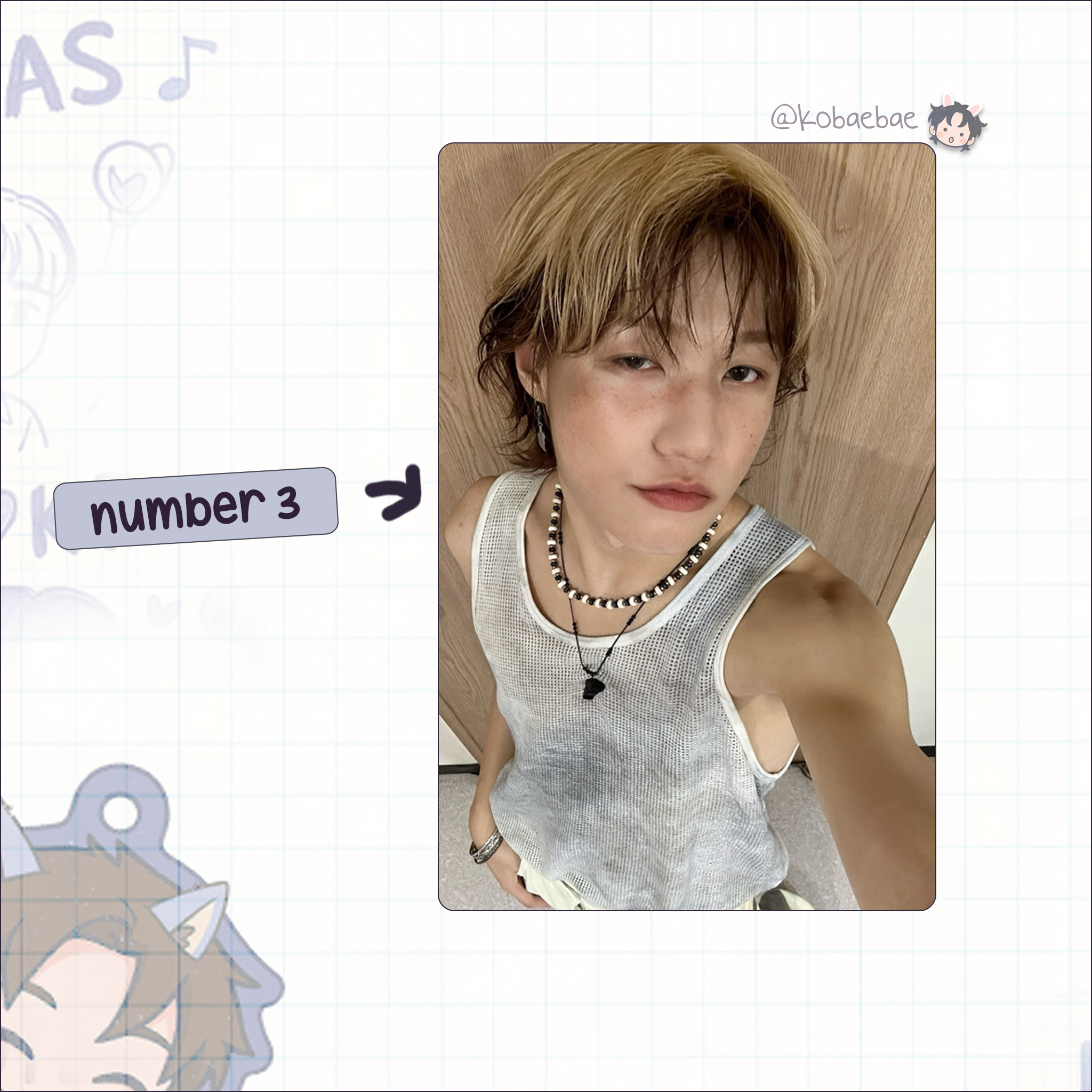 P1harmony - Jongseob handmade photocards kpop inspired - Set 3