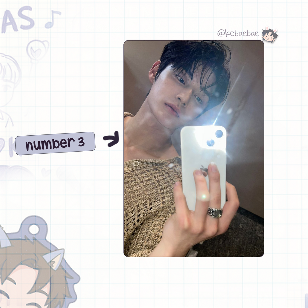 Zb1 - Jiwoong handmade photocards kpop inspired - Set 2