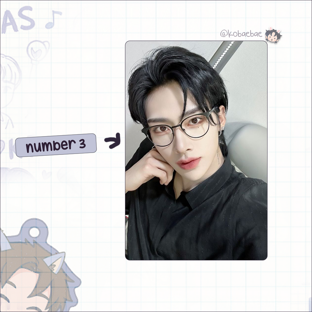 Zb1 - Rick handmade photocards kpop inspired - Set 2