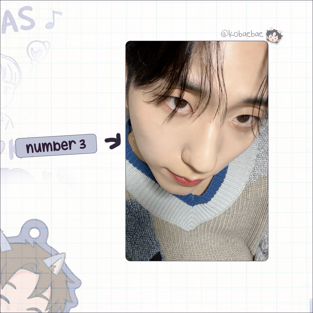 XHR (Xdinary Heroes) - Gunil Handmade photocards kpop inspired - Bias set 3