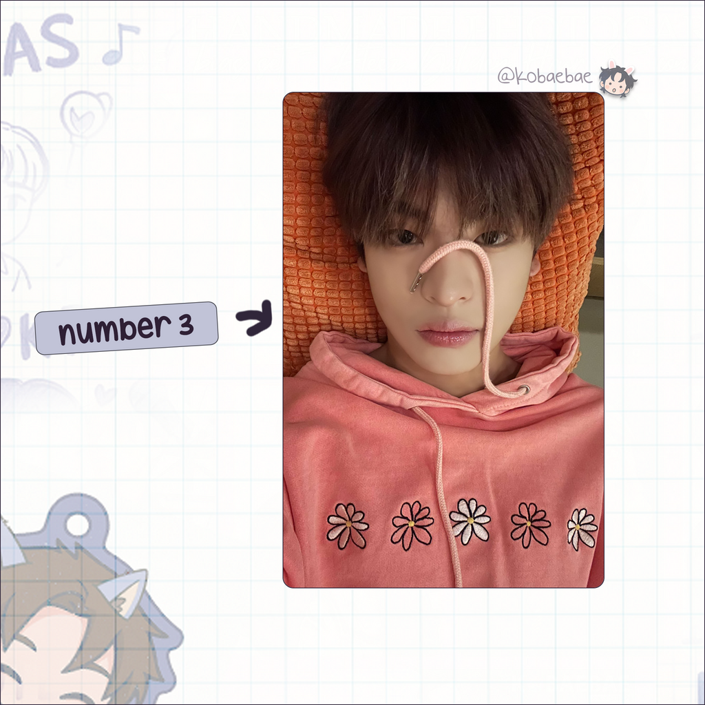 Xikers - Yechan handmade photocards kpop inspired - Set 2