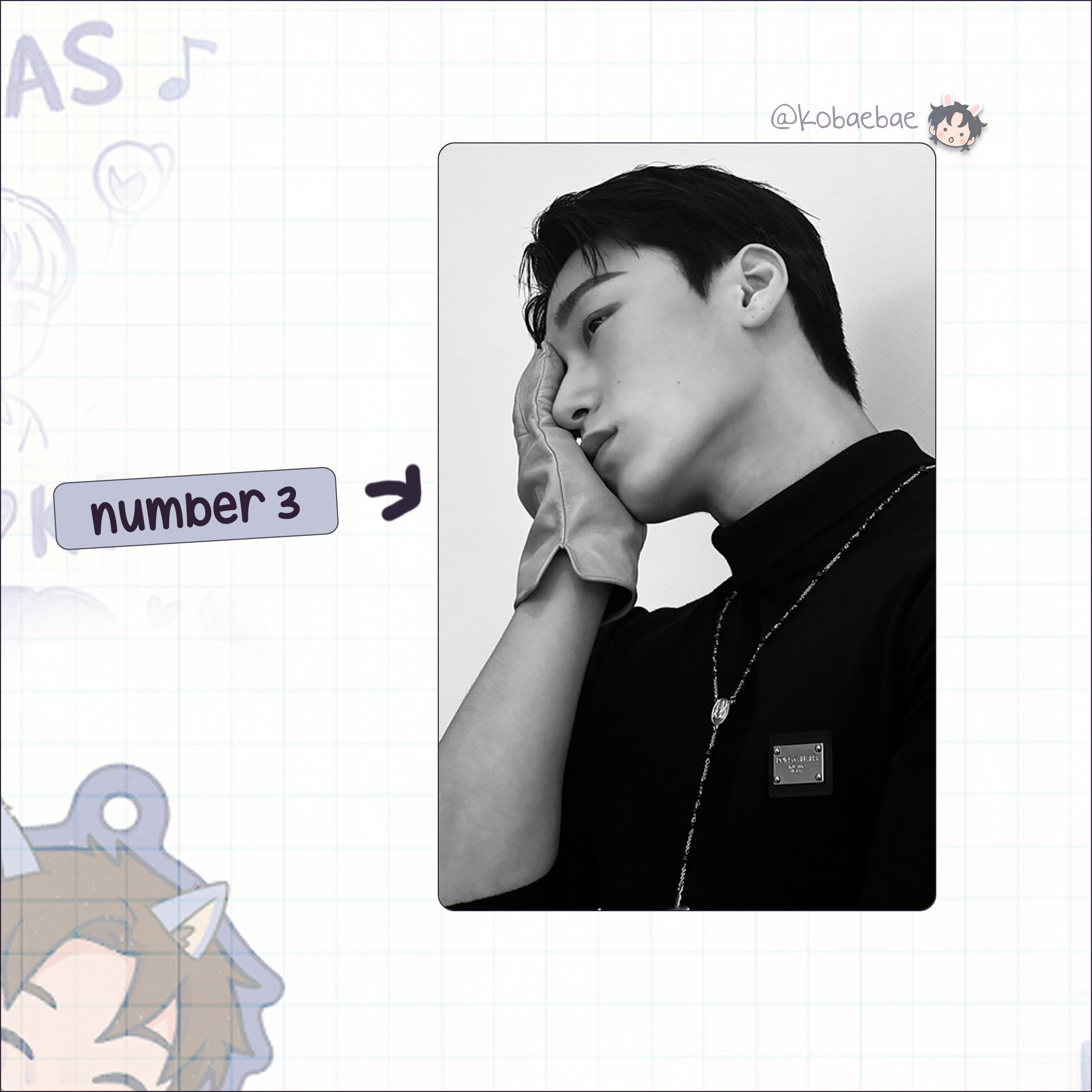 Atz - San handmade photocards kpop inspired - Set 5