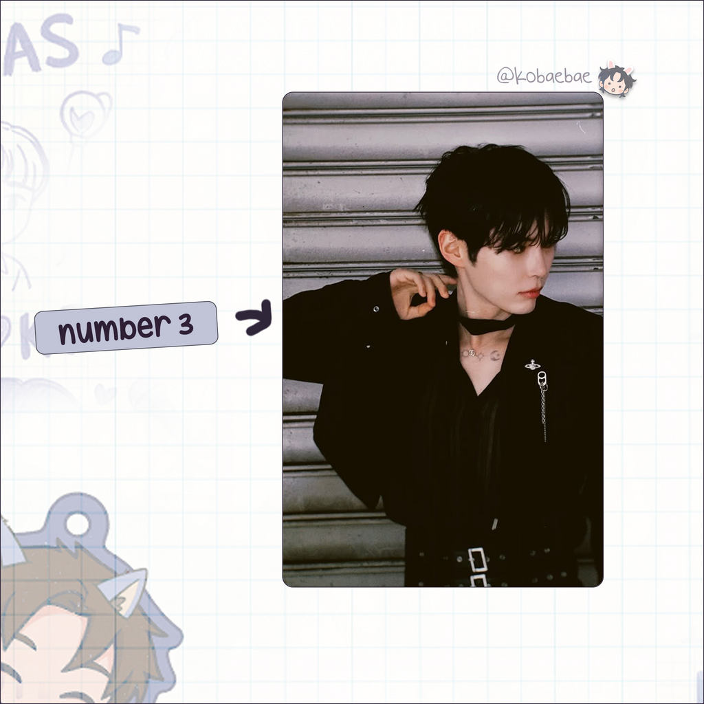 Zb1 - Hanbin handmade photocards kpop inspired - Set 2