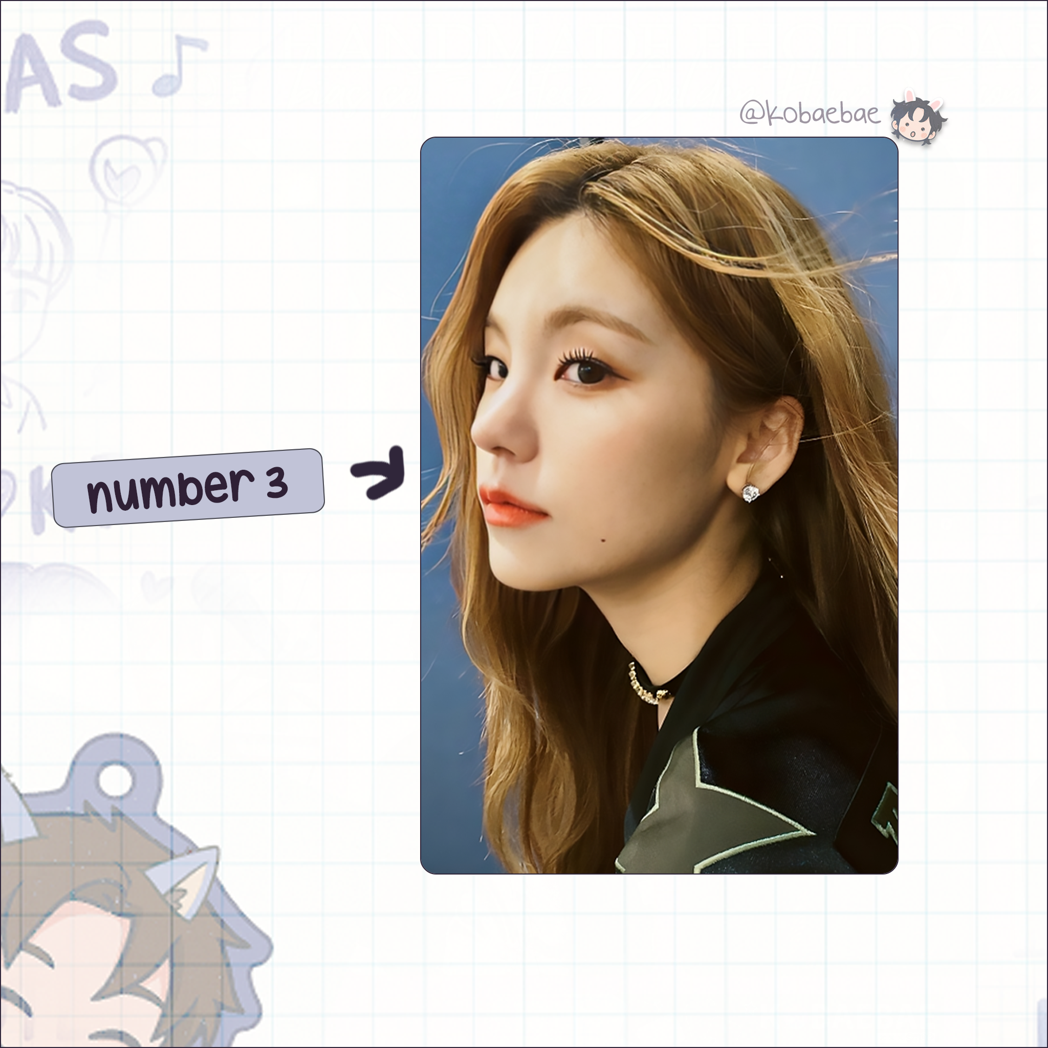 Itz - Yeji handmade photocards kpop inspired - Set 2