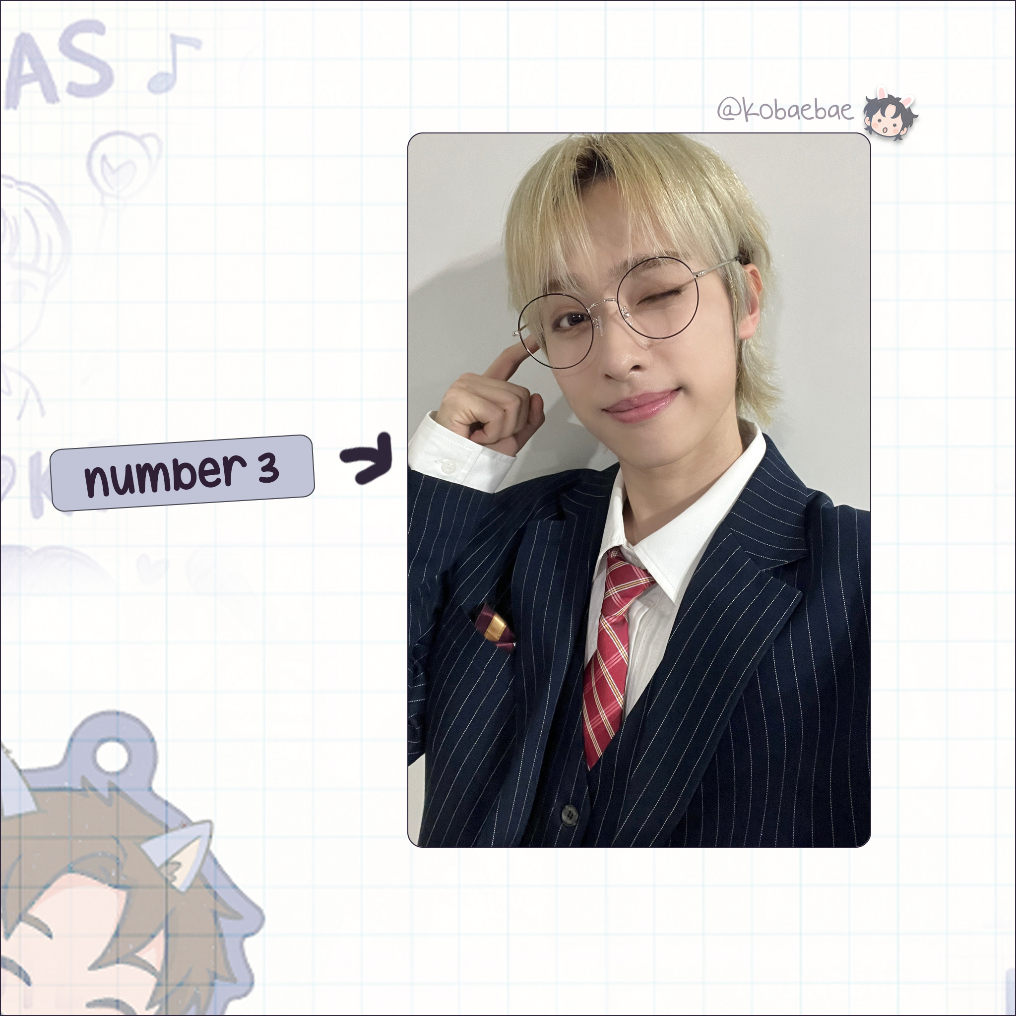 XHR - Gaon Handmade photocards kpop inspired - Bias set 2