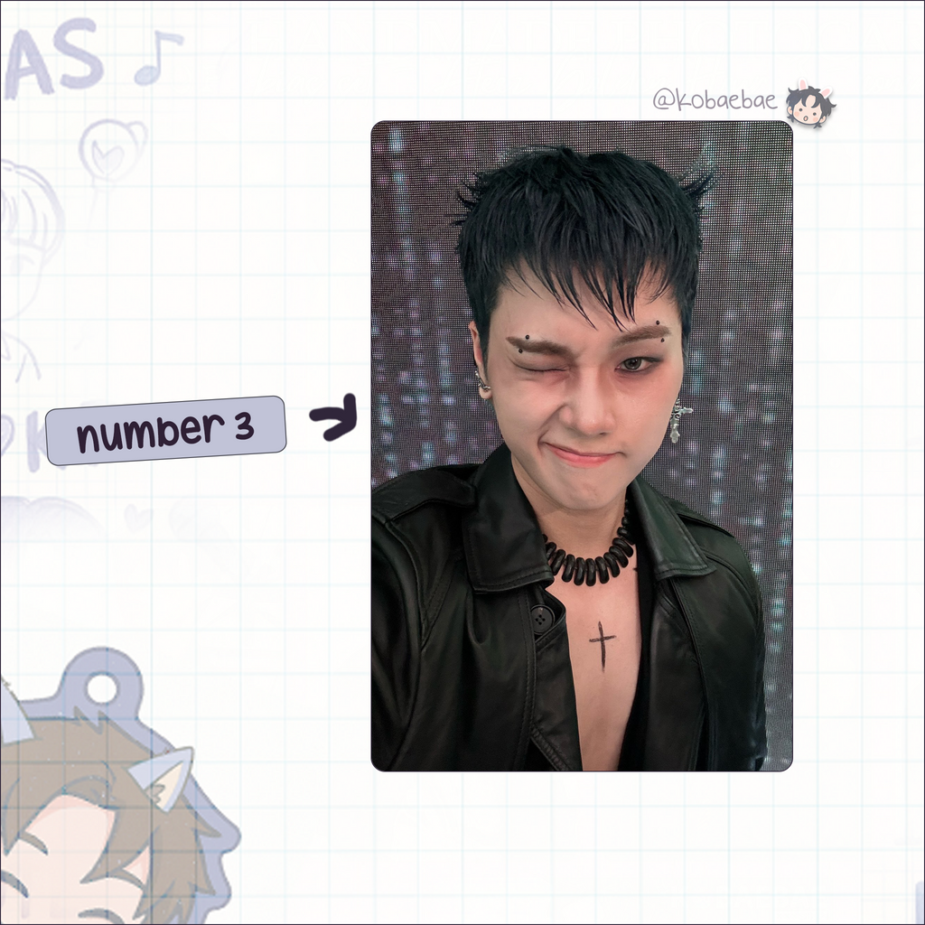 XHR (Xdinary Heroes) - Jungsu Handmade photocards kpop inspired - Bias set 3