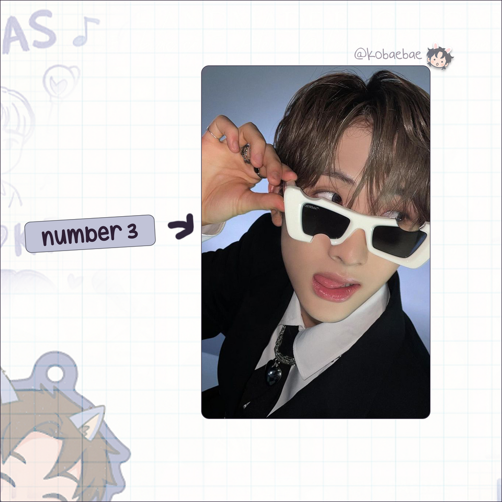 Xikers - Seeun handmade photocards kpop inspired - Set 2