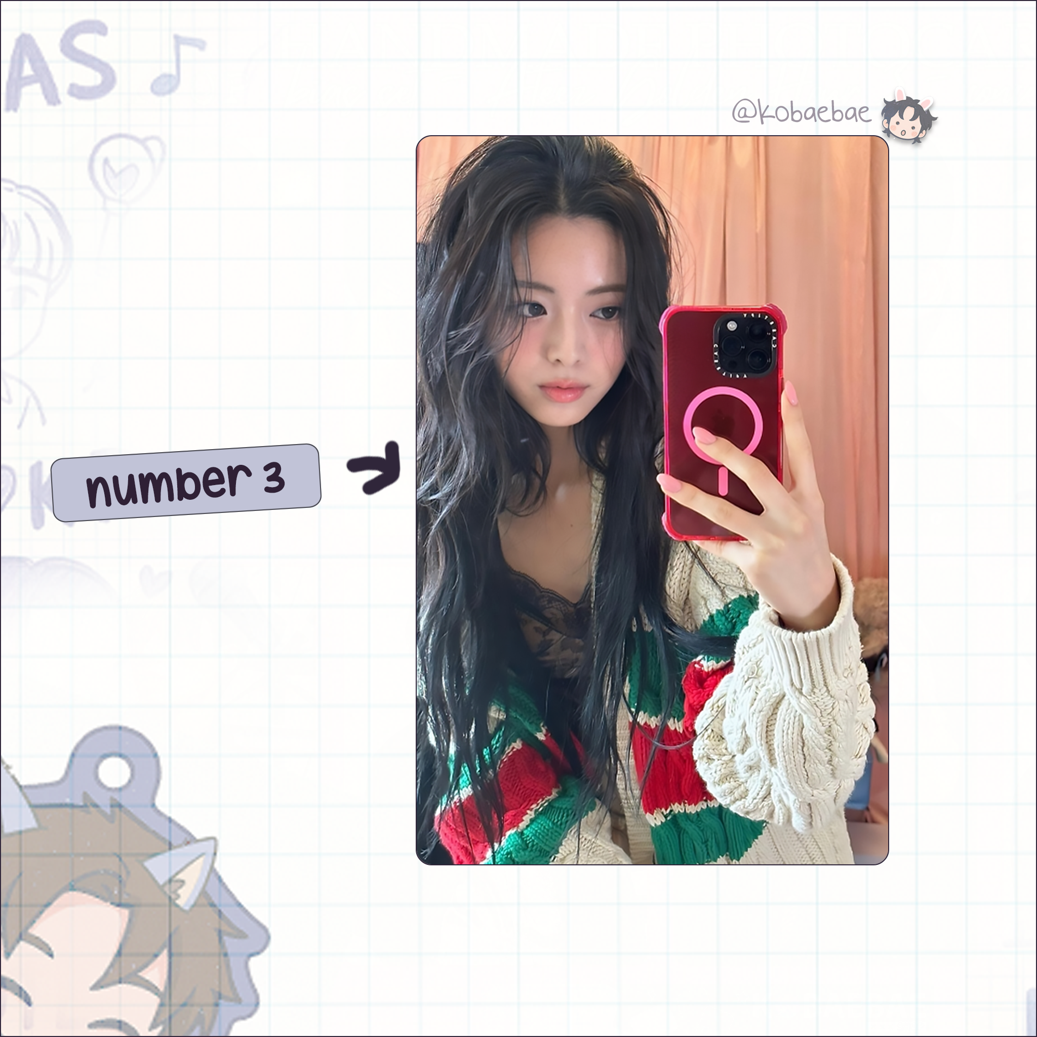 Itz - Yuna handmade photocards kpop inspired - Set 2