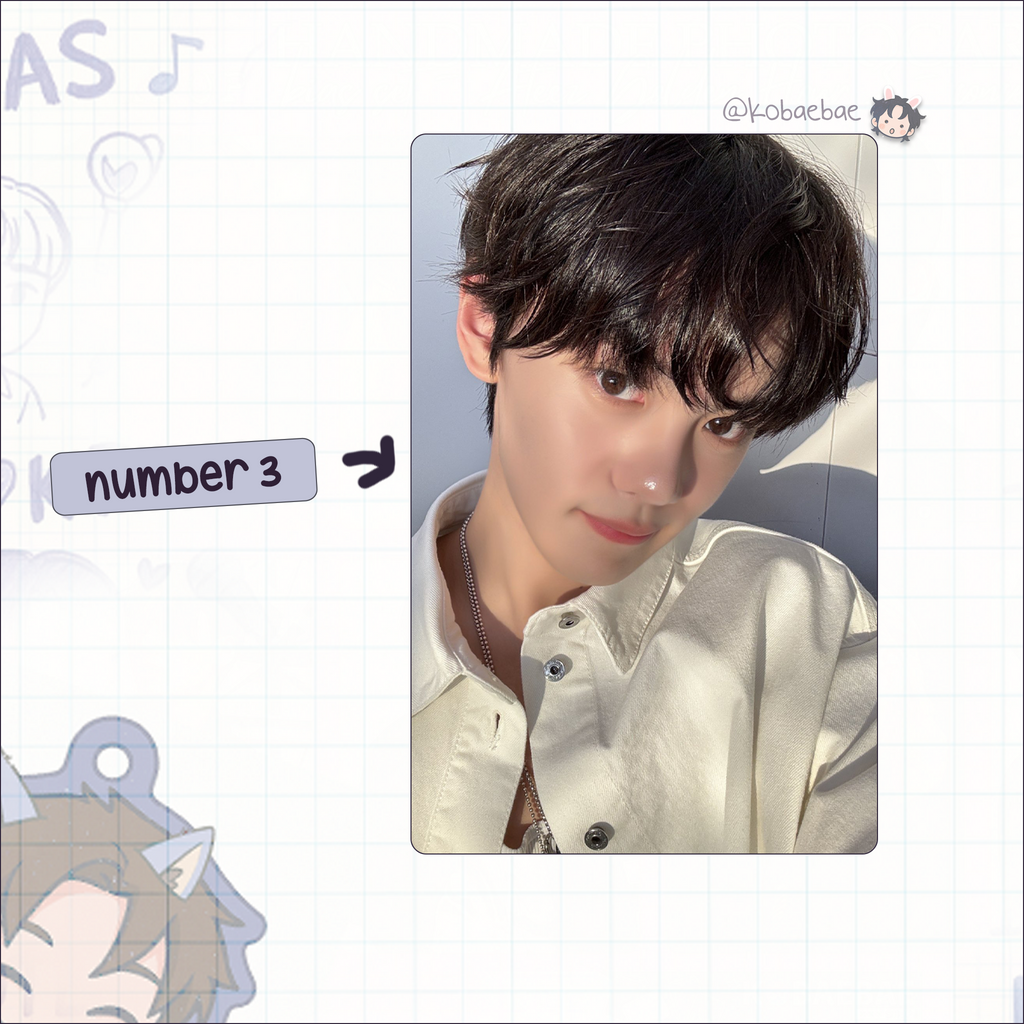 Zb1 - Gyuvin handmade photocards kpop inspired - Set 2