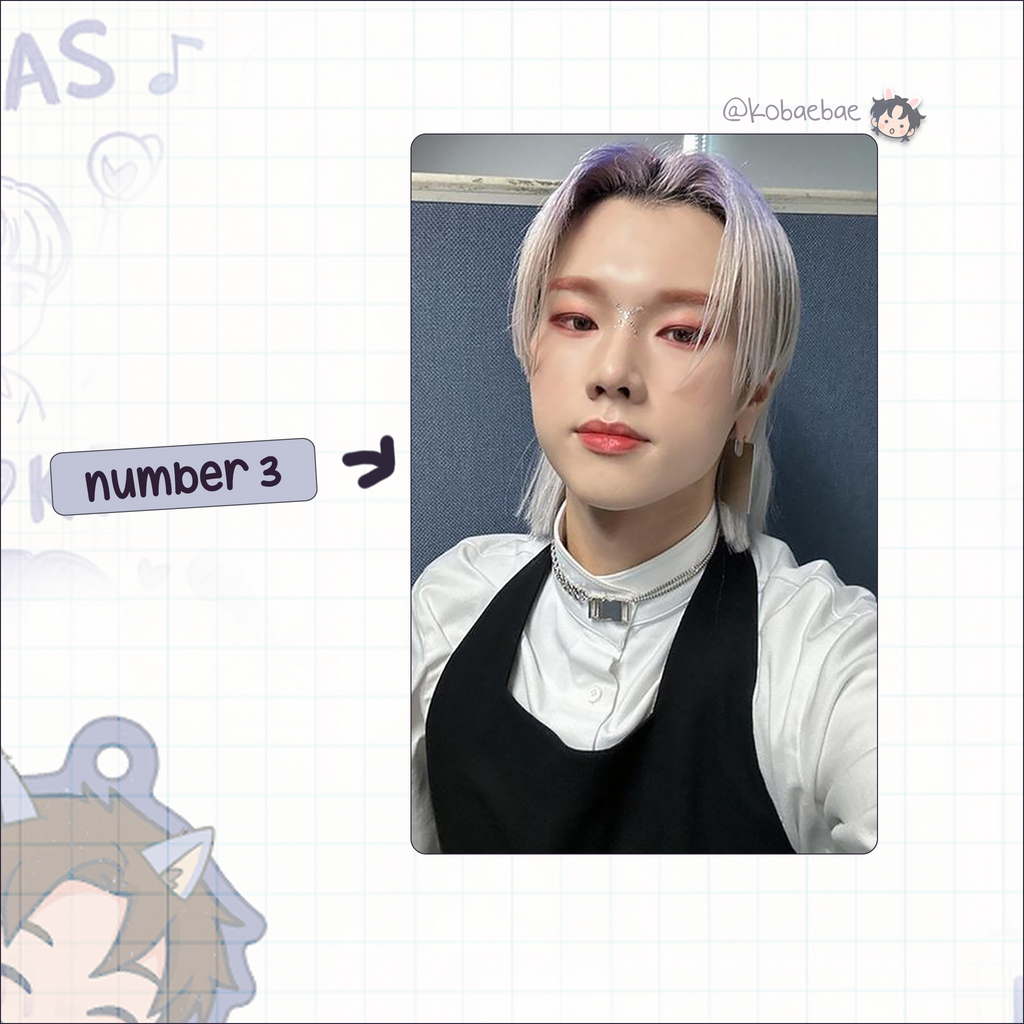 XHR - Jungsu Handmade photocards kpop inspired - Bias set 2