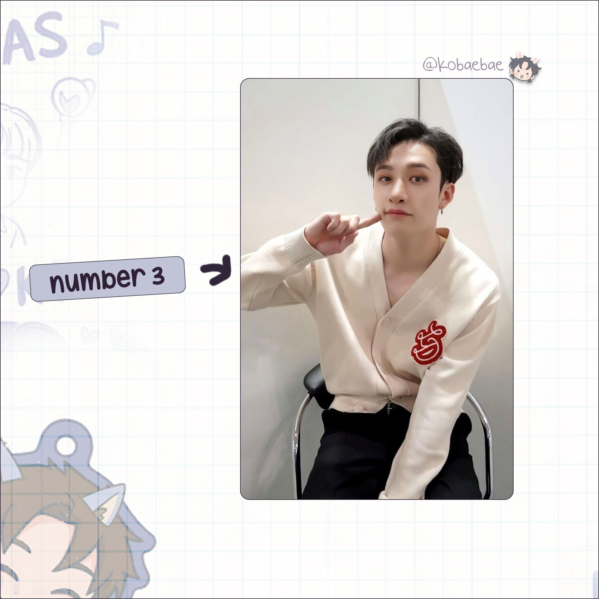 Stray Kids (Skz) - Chan Handmade photocards kpop inspired - Bias set 5