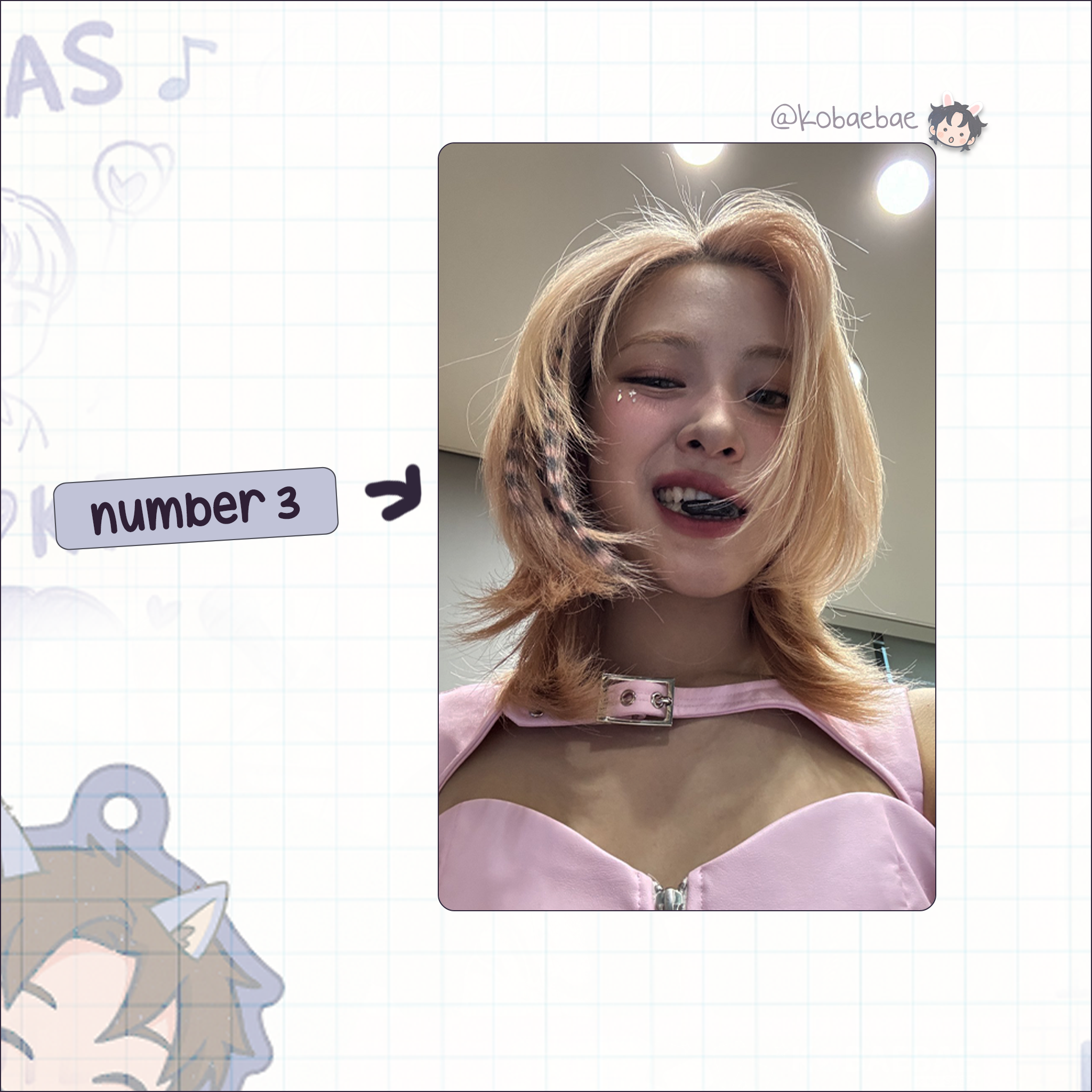 Itzy - Ryujin handmade photocards kpop inspired - Set 3