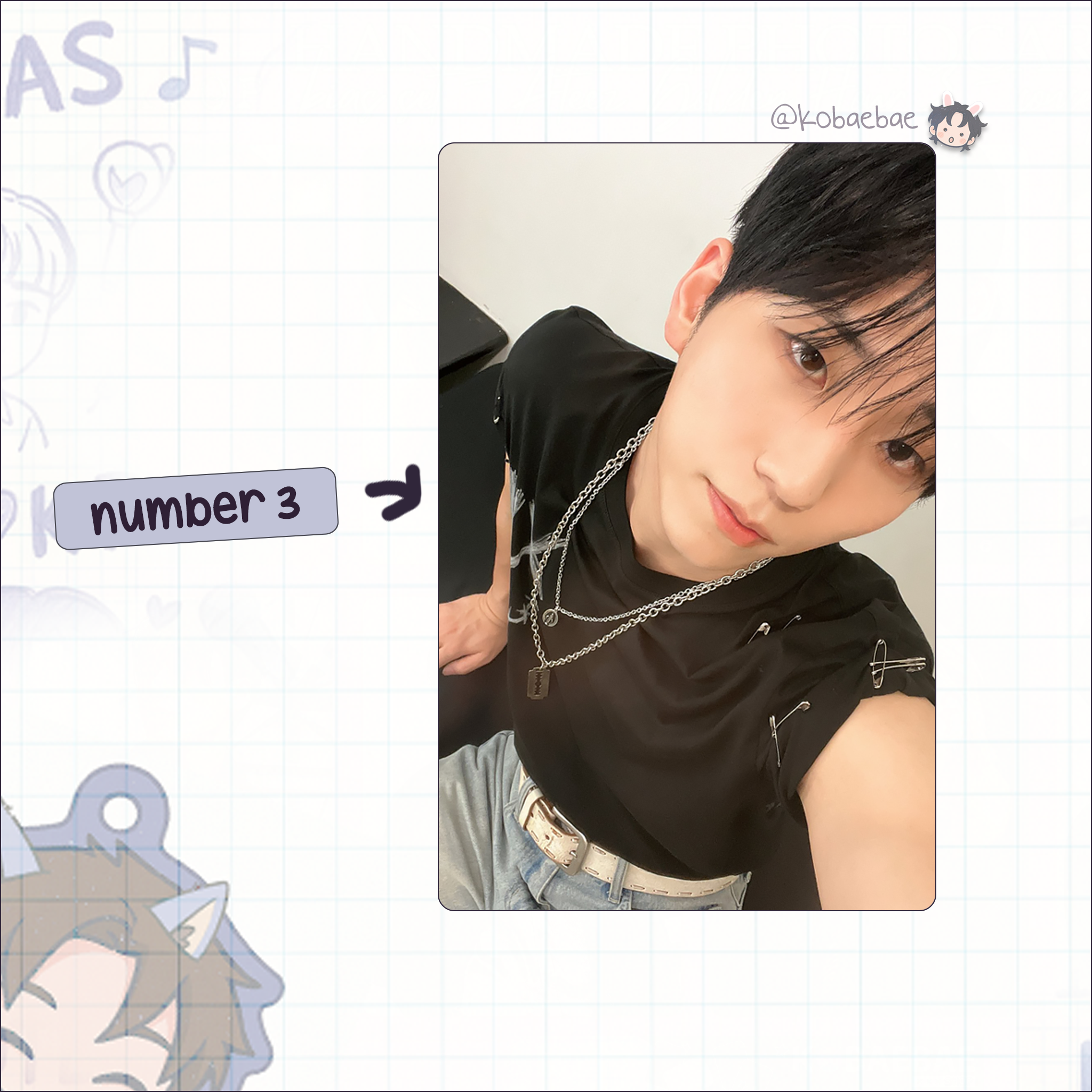 XHR - Gunil Handmade photocards kpop inspired - Bias set 2