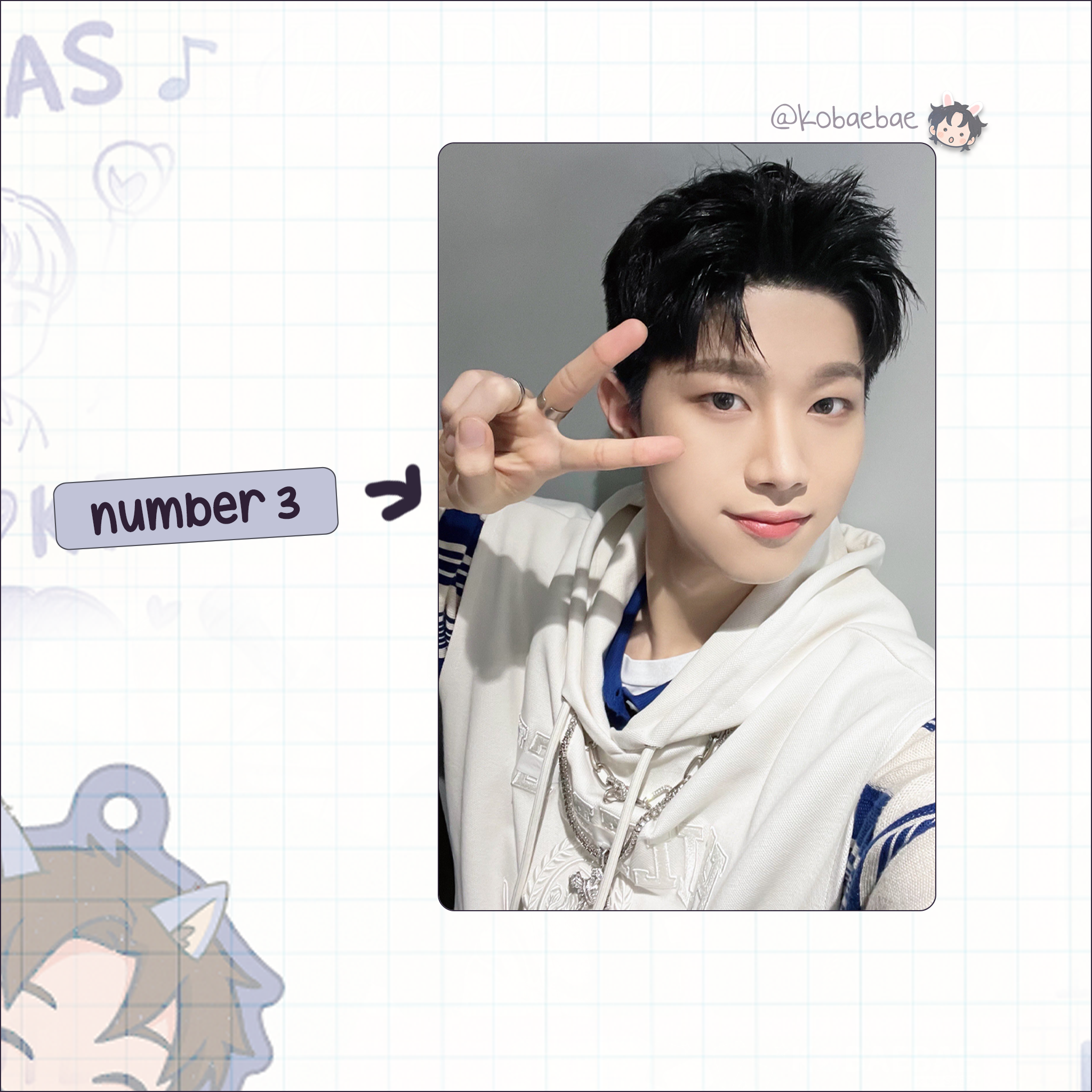 Xikers - Hyunwoo handmade photocards kpop inspired - Set 2