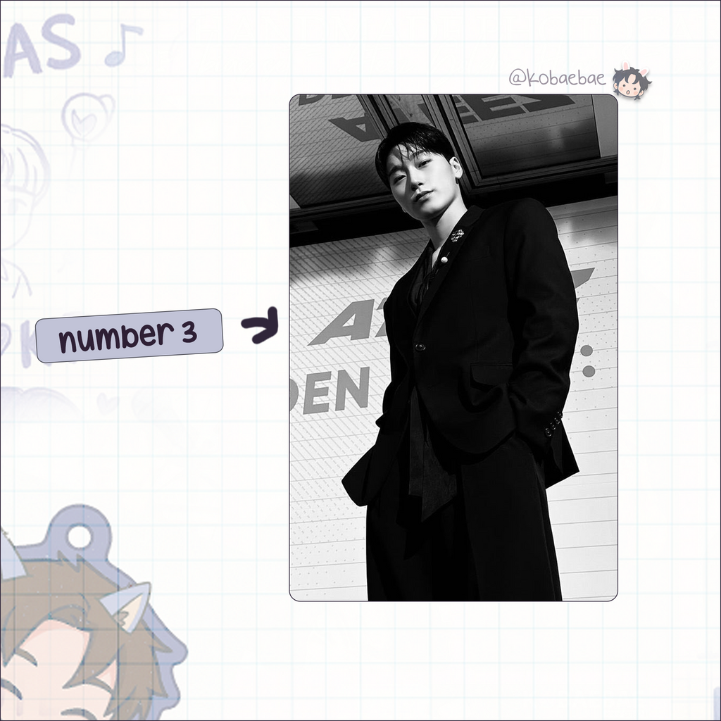Atz - San handmade photocards kpop inspired - Set 4