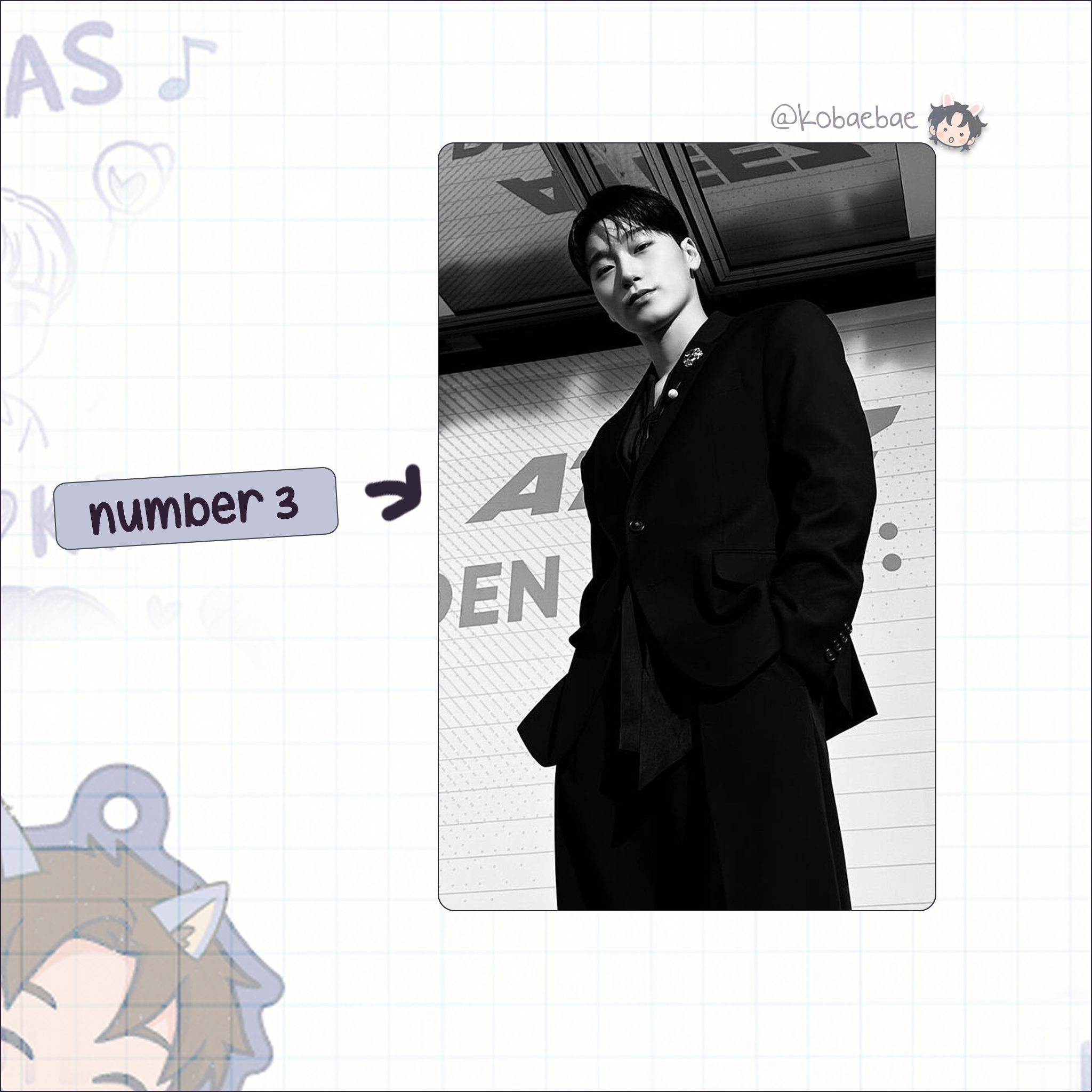 Atz - San handmade photocards kpop inspired - Set 4