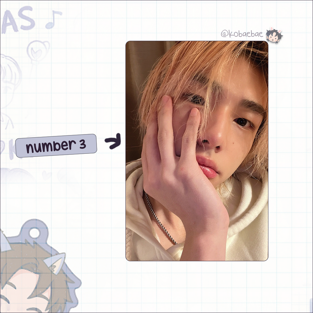 Skz (Stray Kids) - Hyune handmade photocards kpop inspired - Set 6
