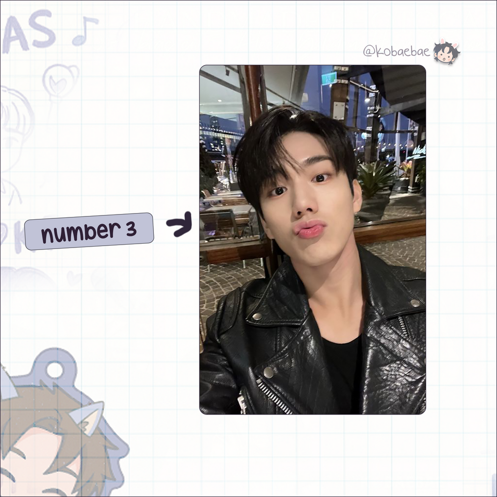 P1H - Tak handmade photocards kpop inspired - Set 2