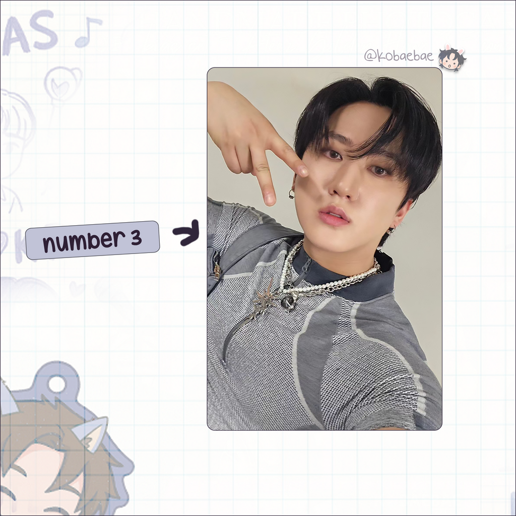Stray Kids (Skz) - Bin Handmade photocards kpop inspired - Bias set 7