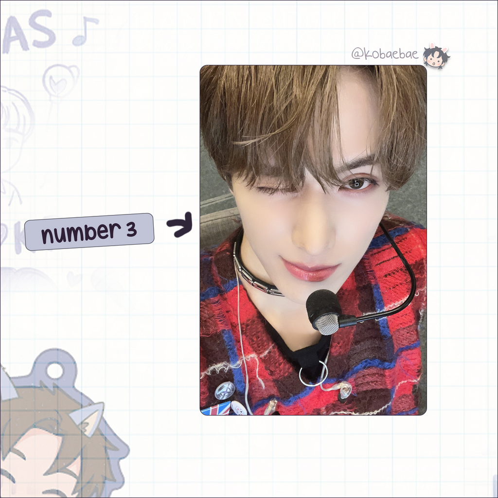 Xikers - Jinsik handmade photocards kpop inspired - Set 2