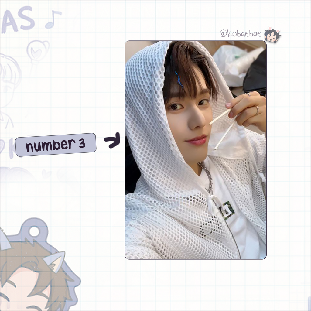 Xkrs - Jinsik handmade photocards kpop inspired - Set 1