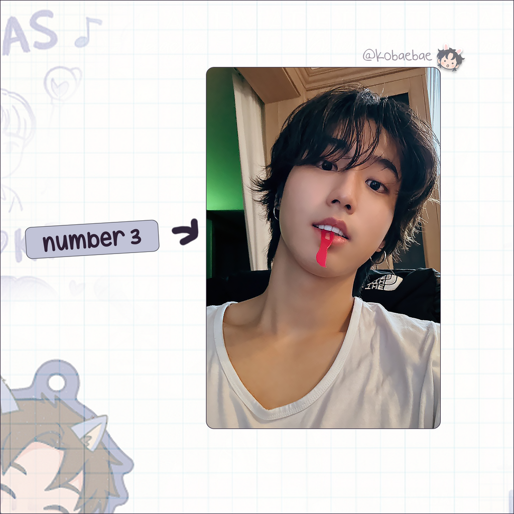 Skz (Stray Kids) - Han handmade photocards kpop inspired - Set 9