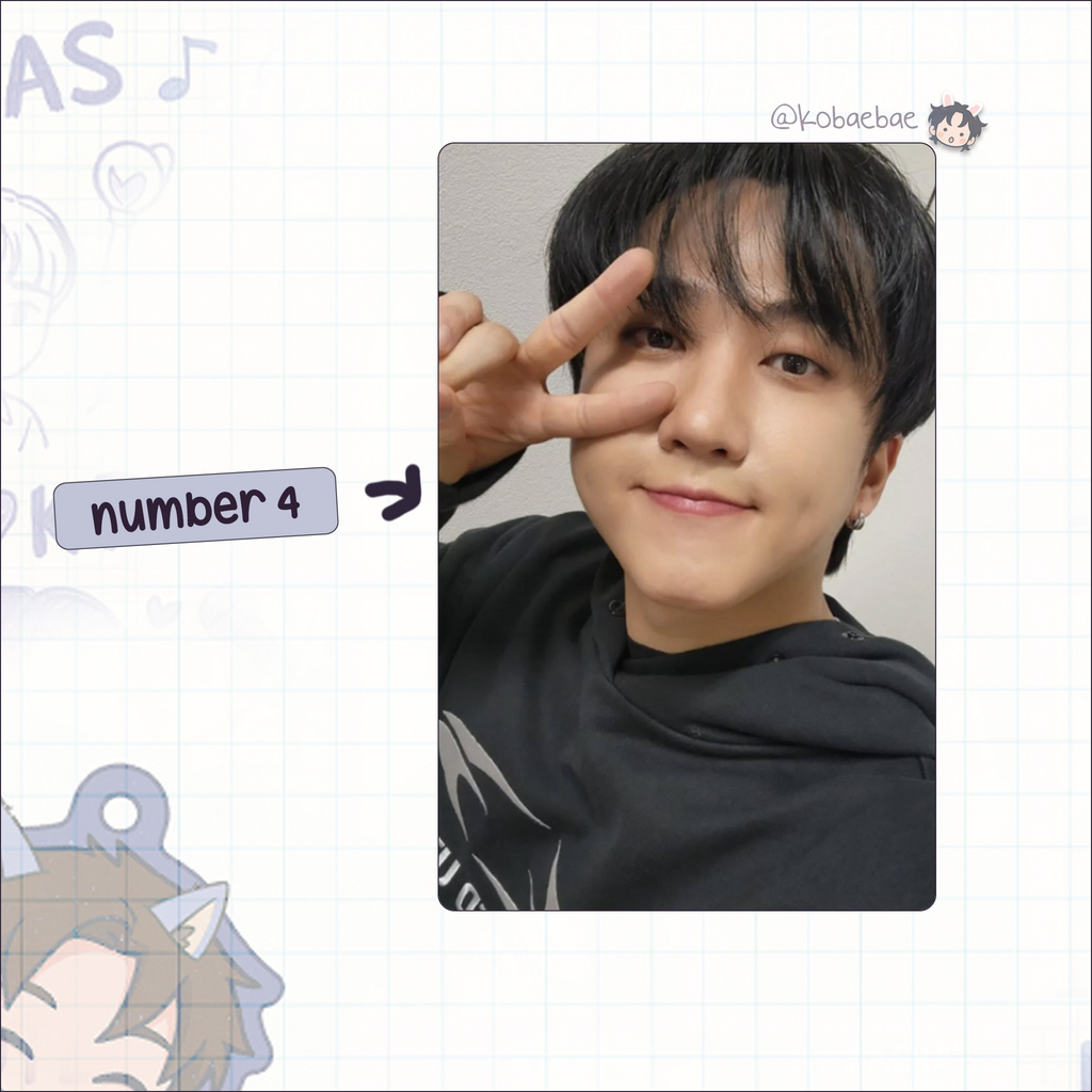 Stray Kids (Skz) - Bin Handmade photocards kpop inspired - Bias set 5