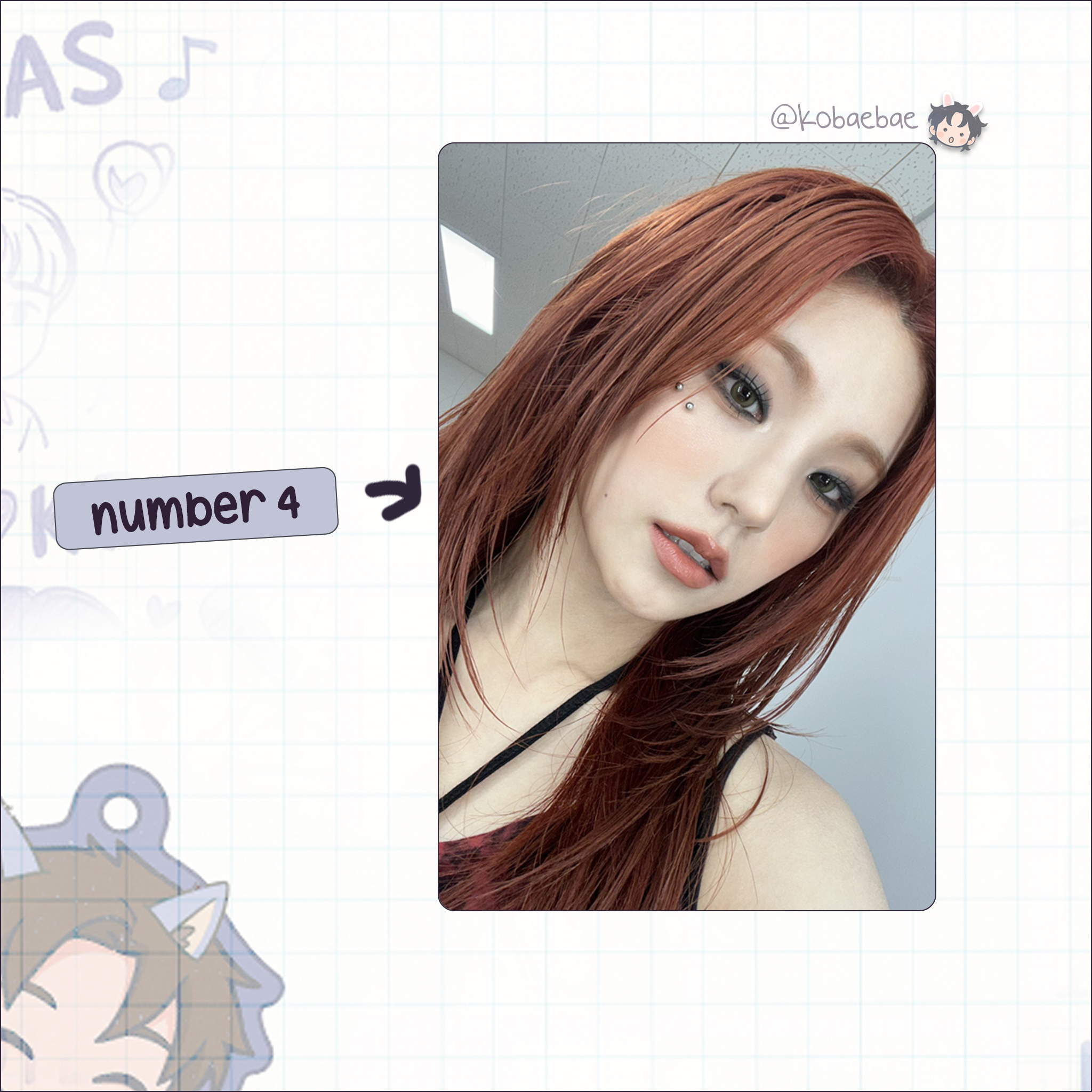 Itz - Yeji handmade photocards kpop inspired - Set 2