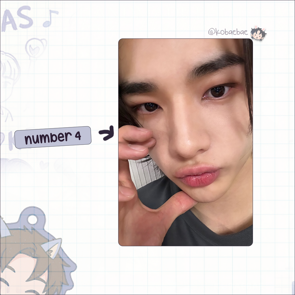 Skz (Stray Kids) - Hyunjin handmade photocards kpop inspired - Set 10