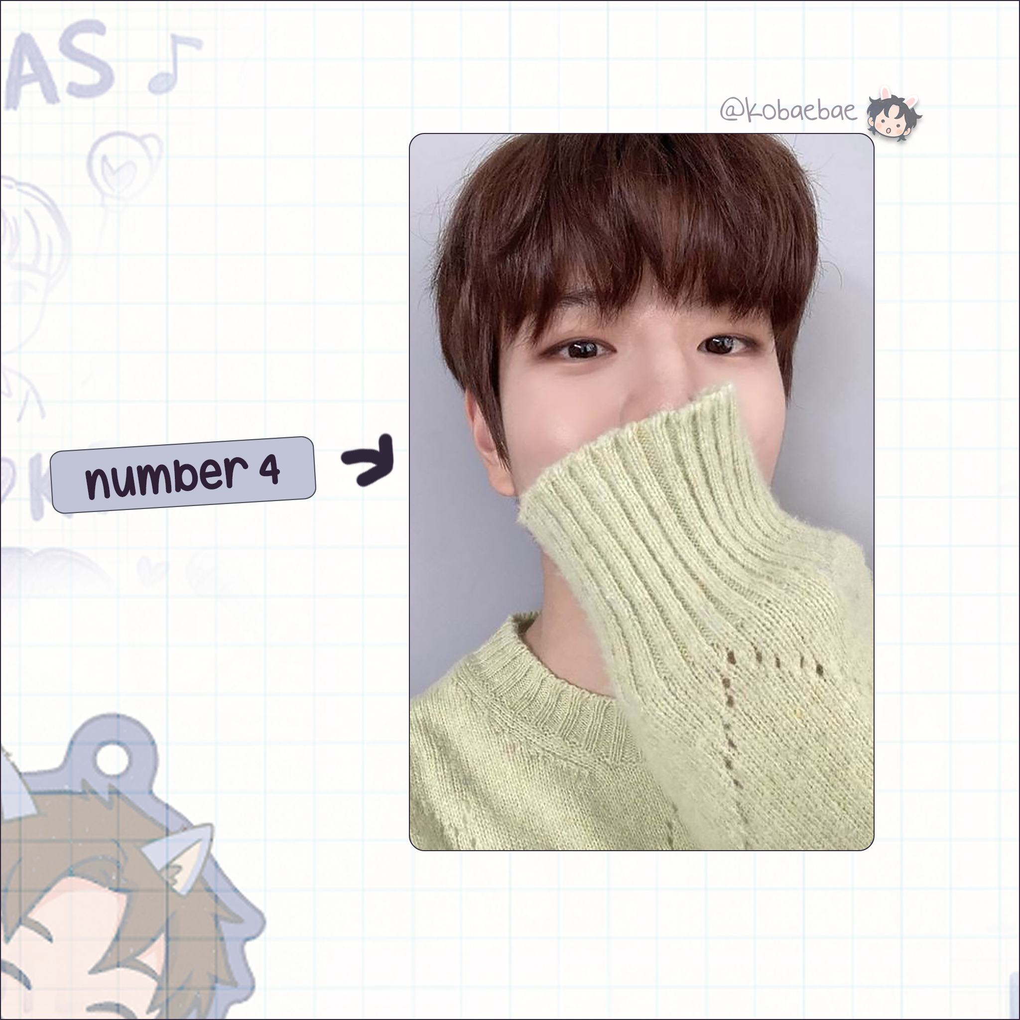 Stray Kids (Skz) - Min Handmade photocards kpop inspired - Bias set 7