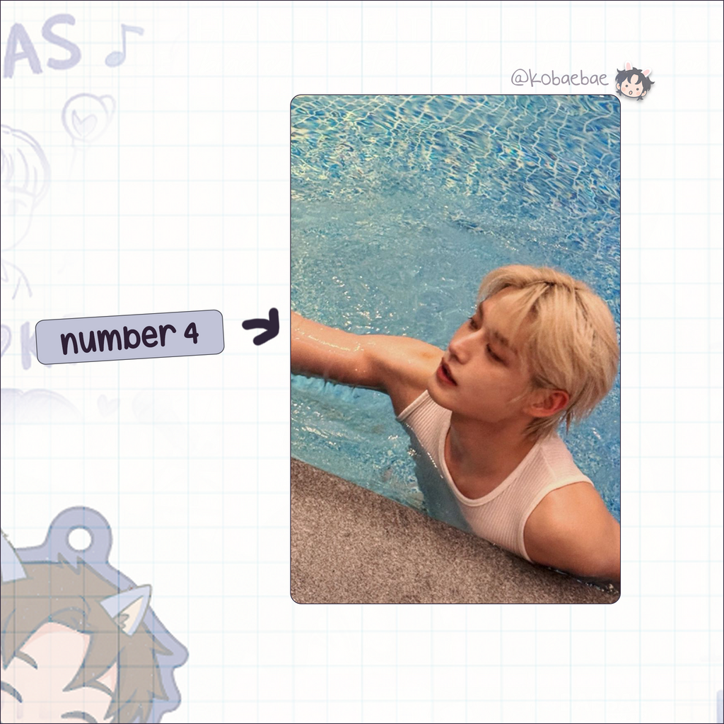 Zb1 - Jiwoong handmade photocards kpop inspired - Set 3