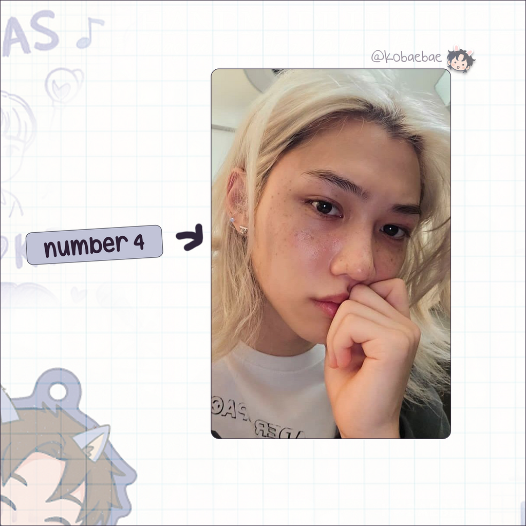 Skz (Stray Kids) - Felix handmade photocards kpop inspired - Set 9