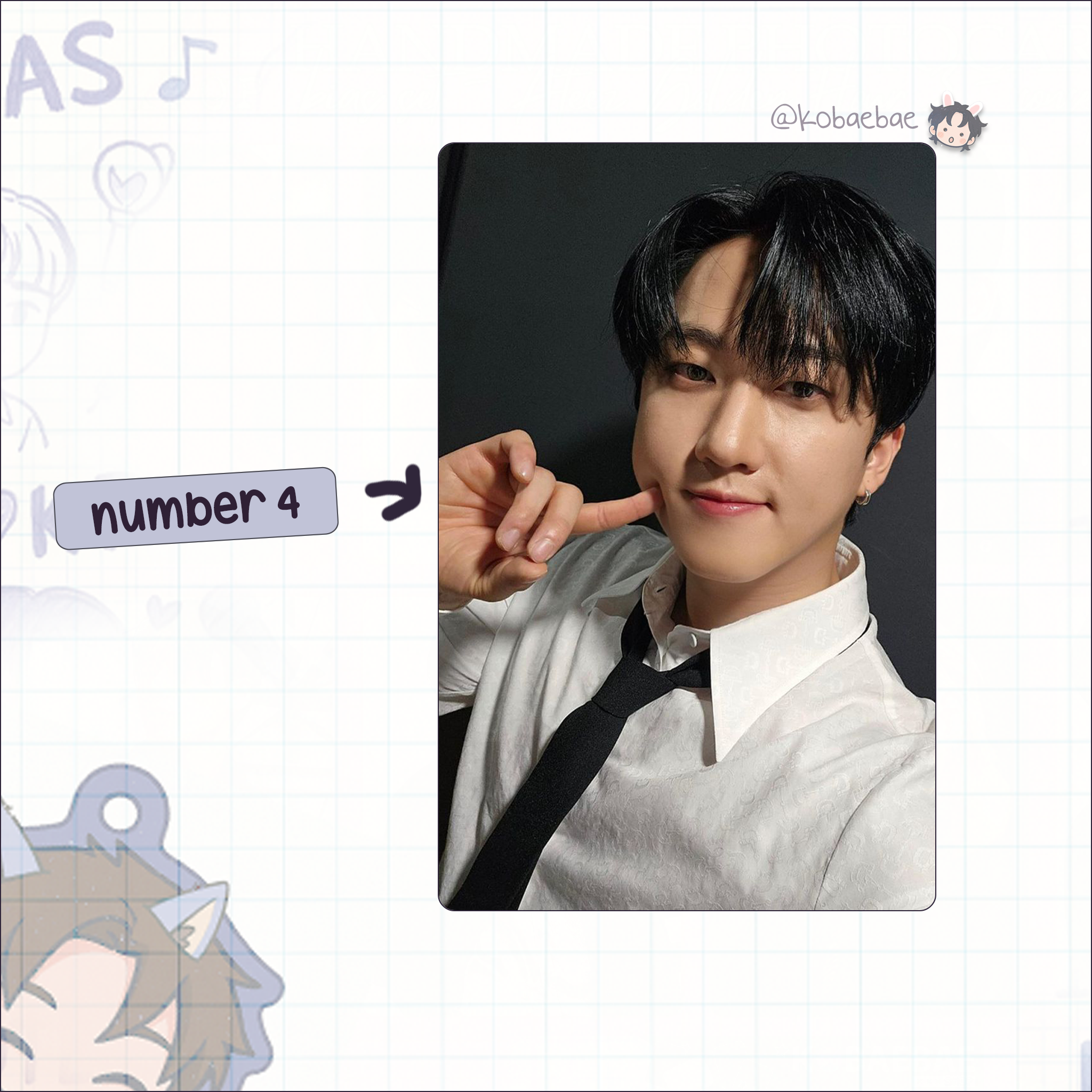 Skz (Stray Kids) - Changbin handmade photocards kpop inspired - Set 9