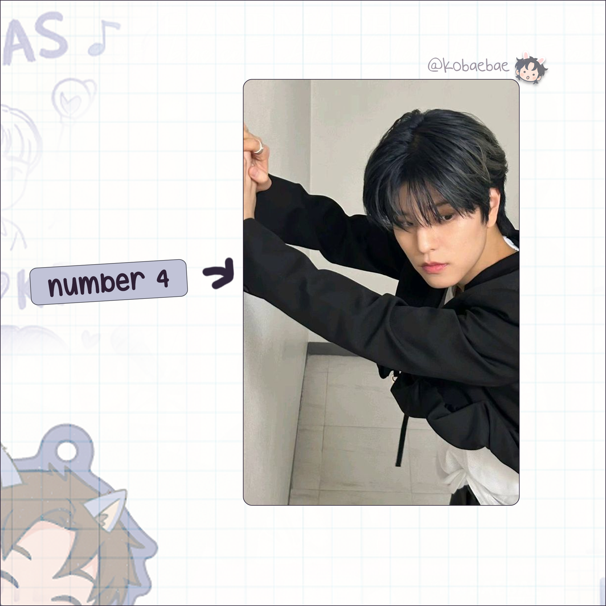 Skz (Stray Kids) - Min handmade photocards kpop inspired - Set 6