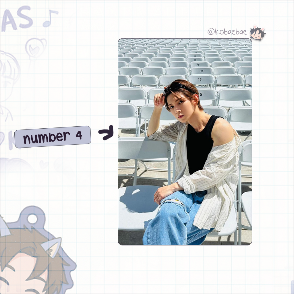 Atz - Yeosang handmade photocards kpop inspired - Set 5