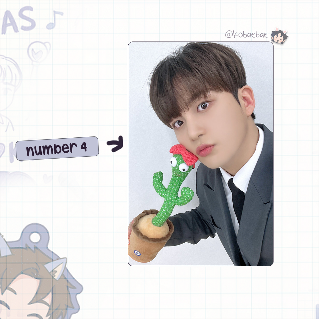 Atz - Jongho handmade photocards kpop inspired - Set 4