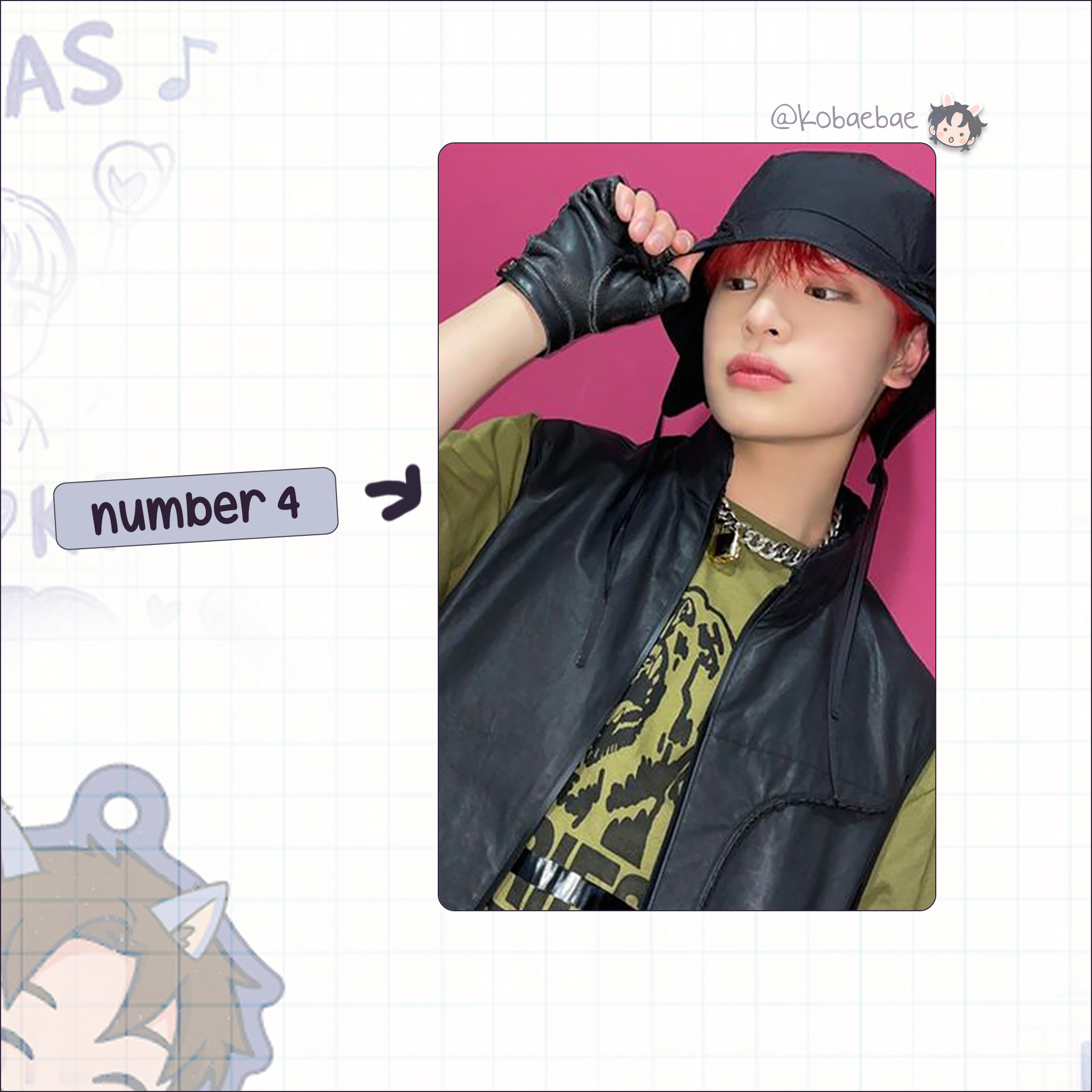 Xkrs - Yechan handmade photocards kpop inspired - Set 1