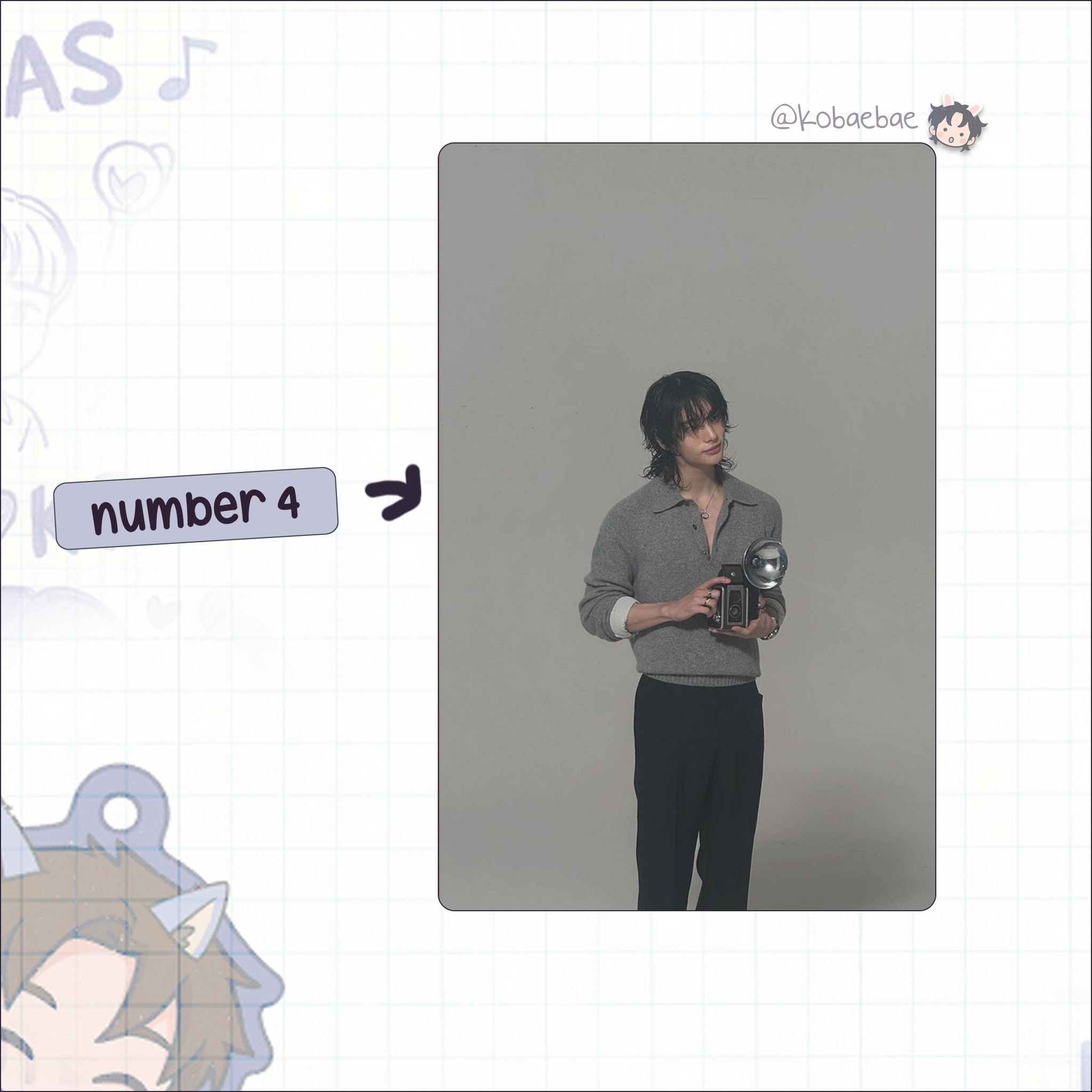 Skz (Stray Kids) - Hyune handmade photocards kpop inspired -  Model Shoot