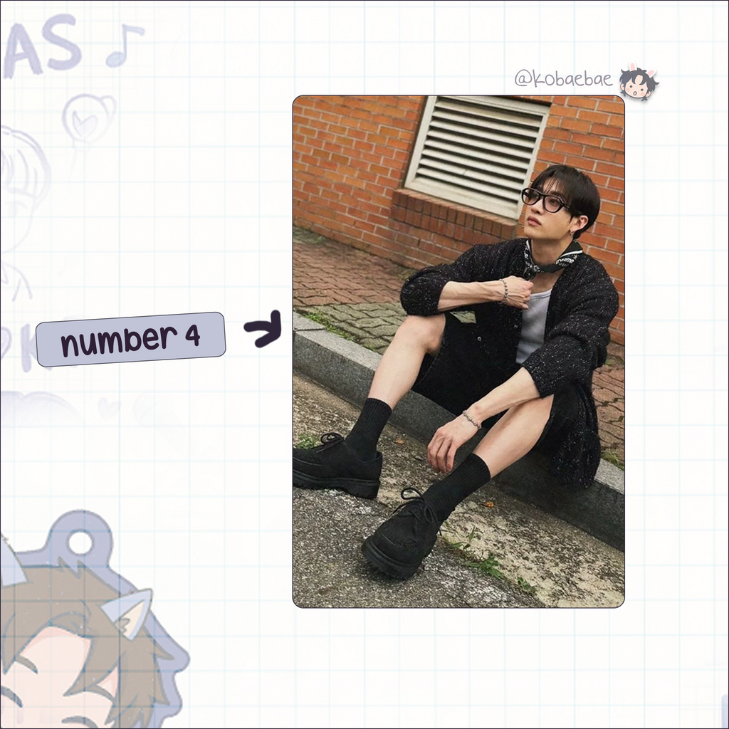 Stray Kids - Bang Chan Handmade photocards kpop inspired - Bias set 4