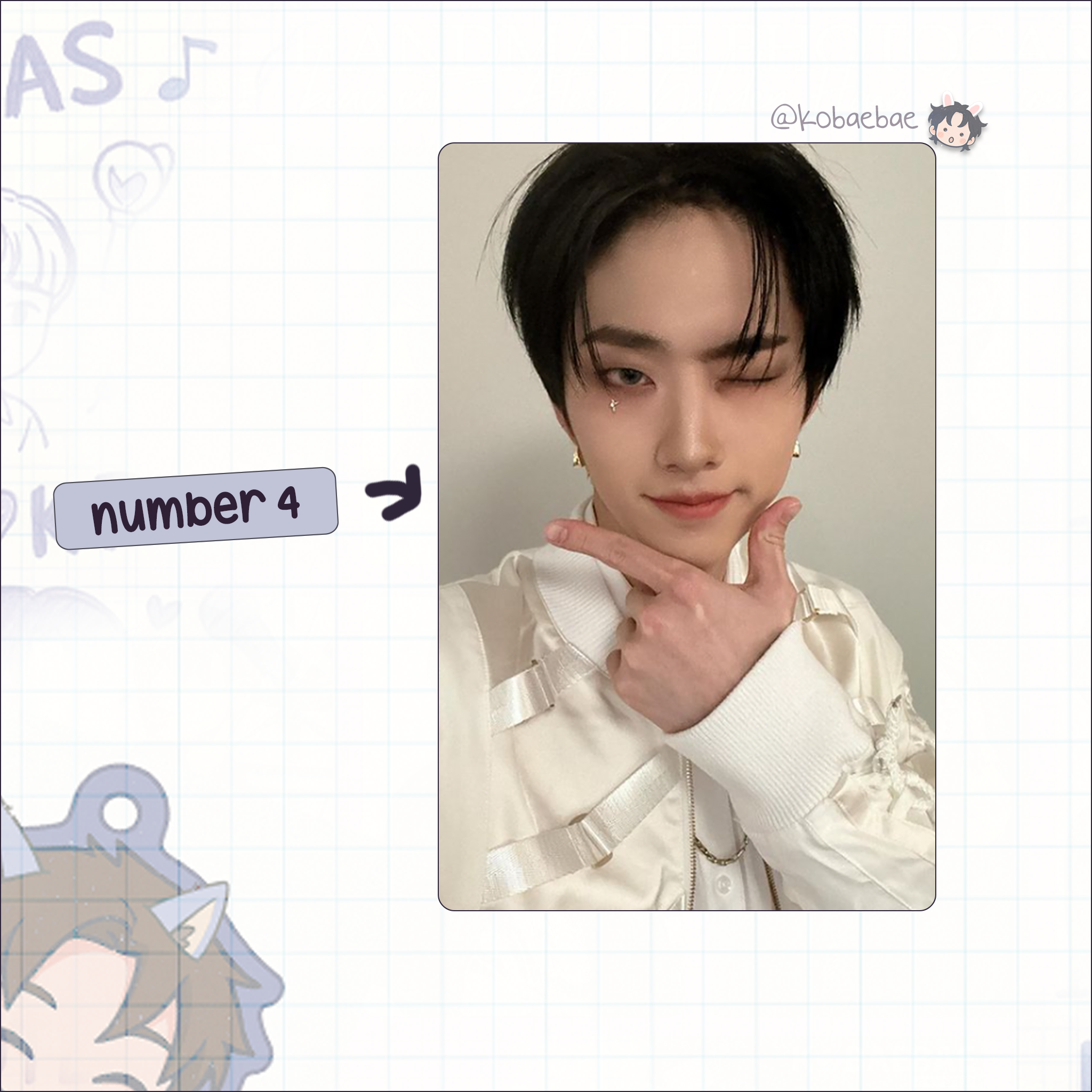 P1harmony - Jiung handmade photocards kpop inspired - Set 3