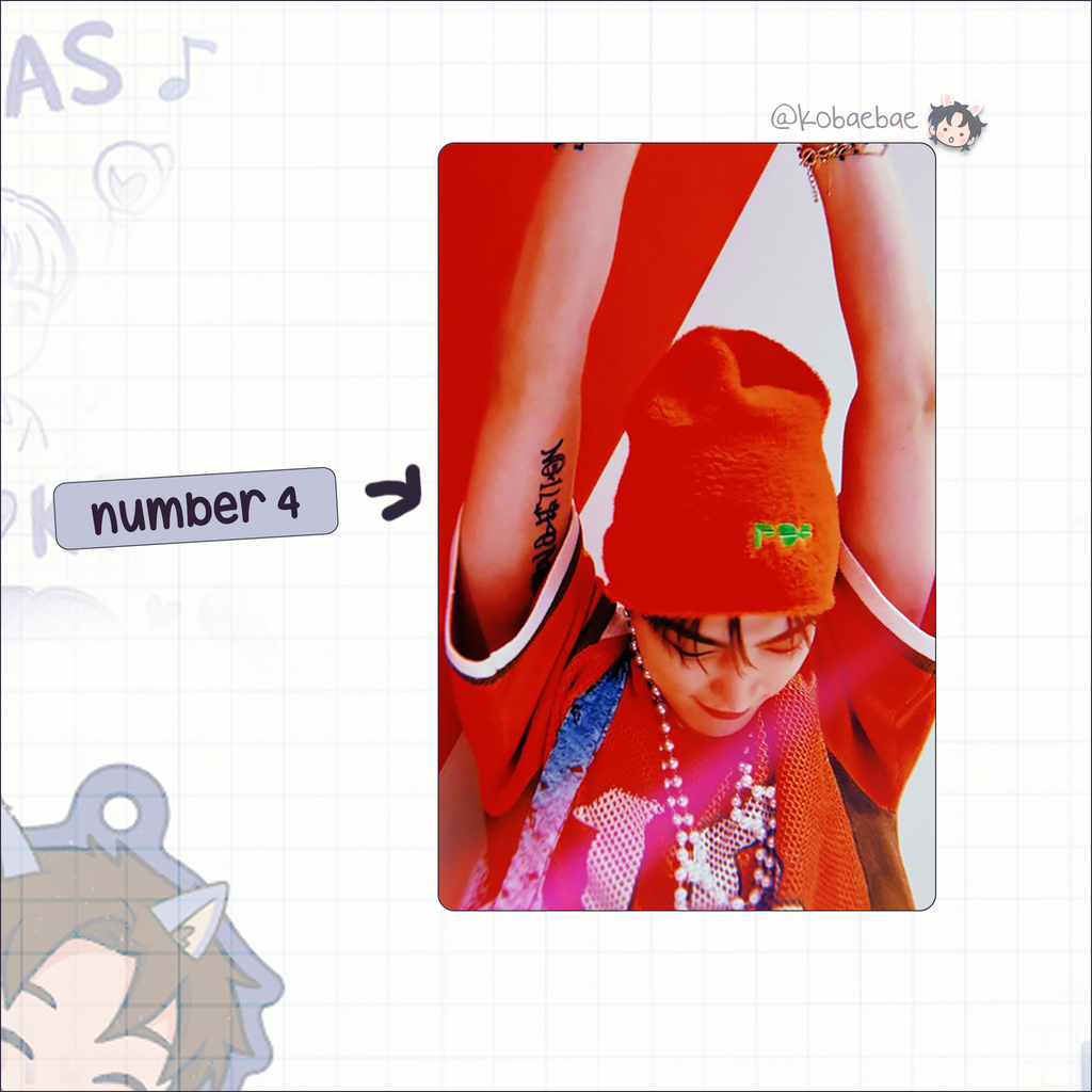 Ateez - Hongjoong handmade photocards kpop inspired - set 6