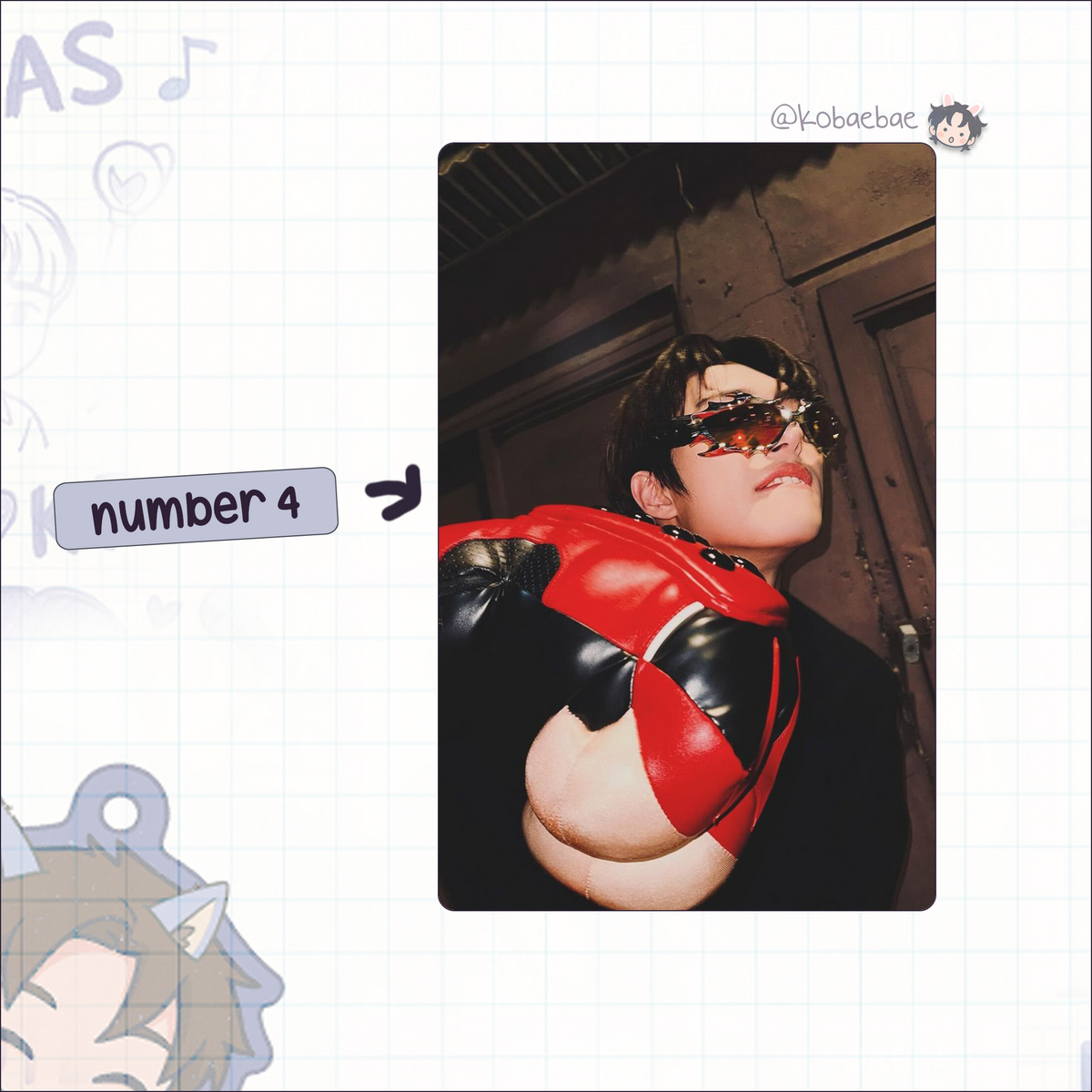 Ateez - Mingi handmade photocards kpop inspired - set 7