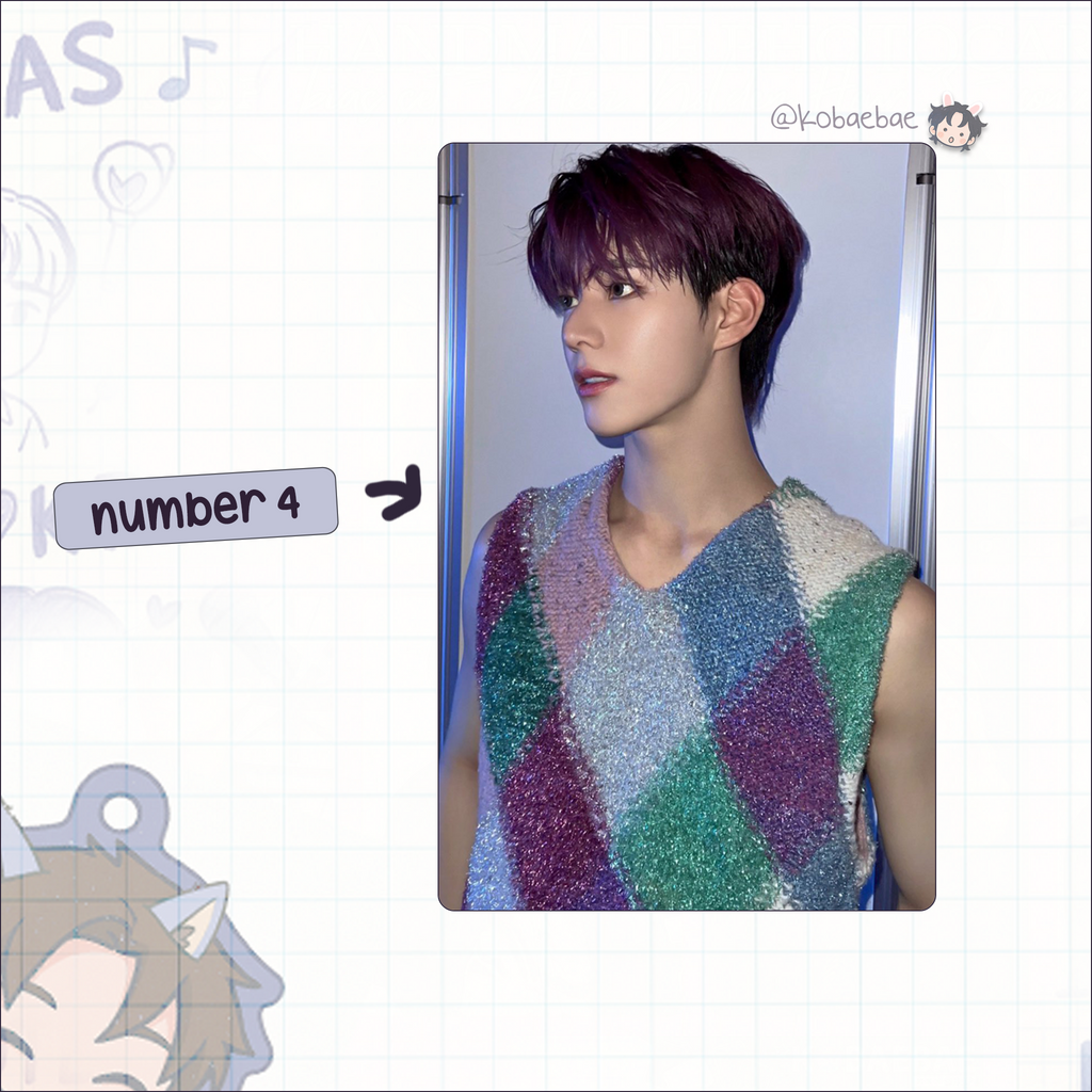 Xkrs - Jinsik handmade photocards kpop inspired - Set 1