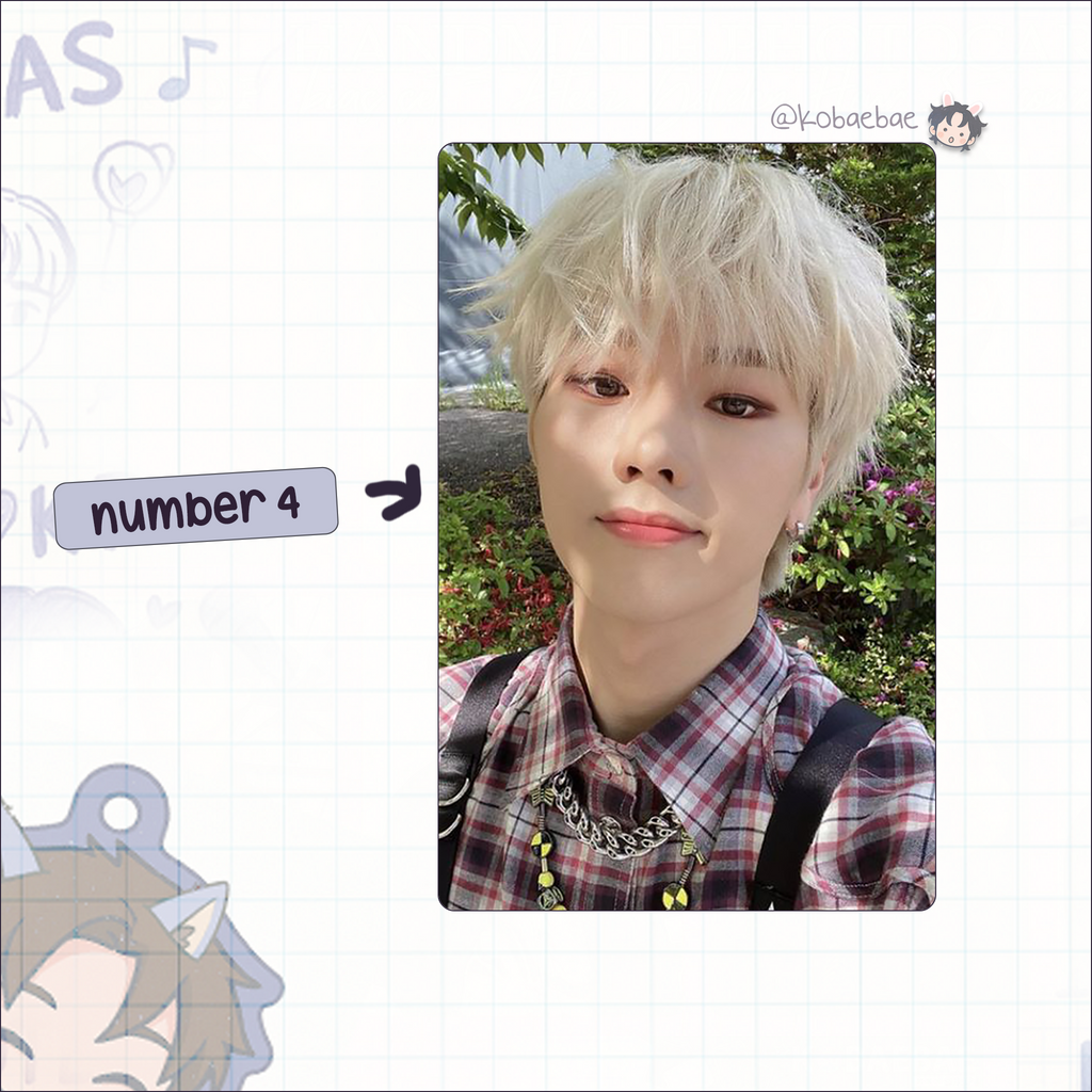 XHR - Jungsu Handmade photocards kpop inspired - Bias set 2