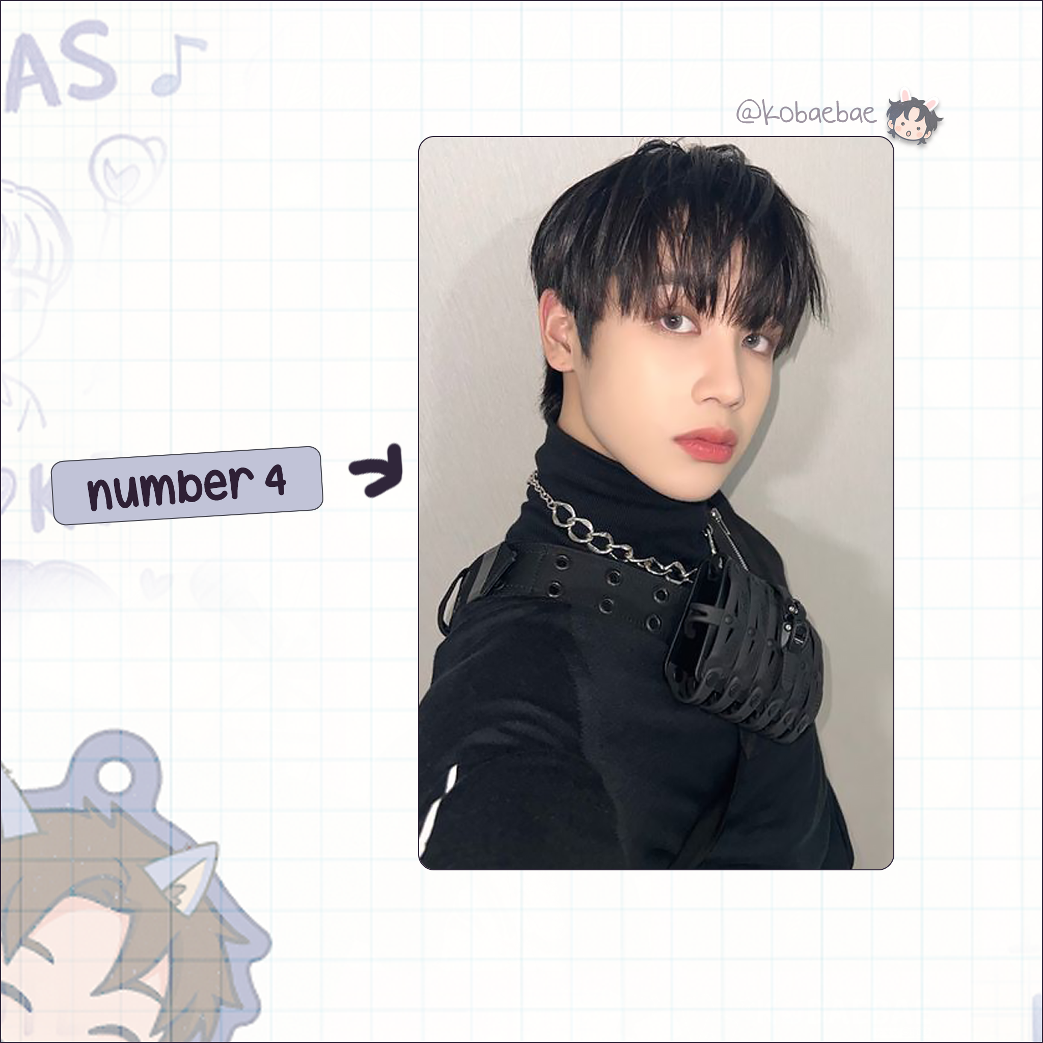 Xkrs - Hunter handmade photocards kpop inspired - Set 1