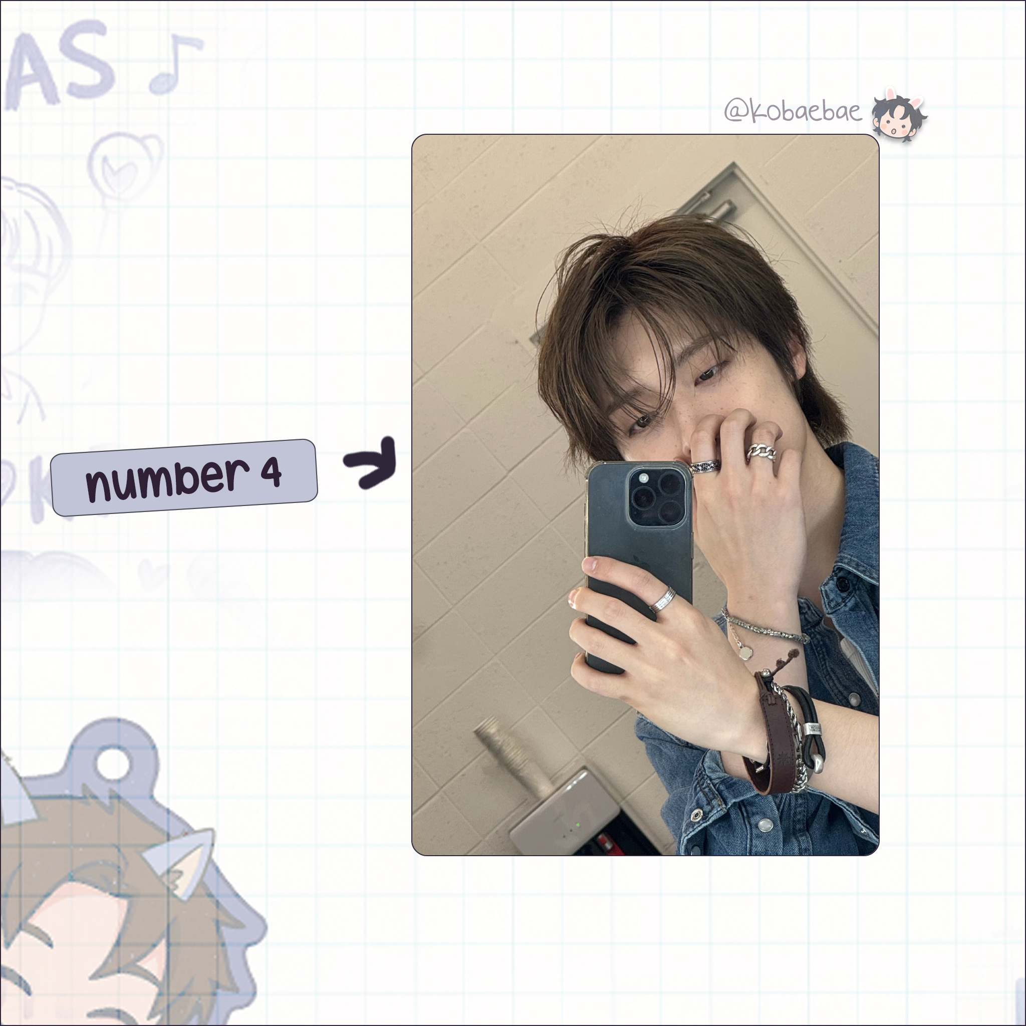 XHR - Gaon Handmade photocards kpop inspired - Bias set 2