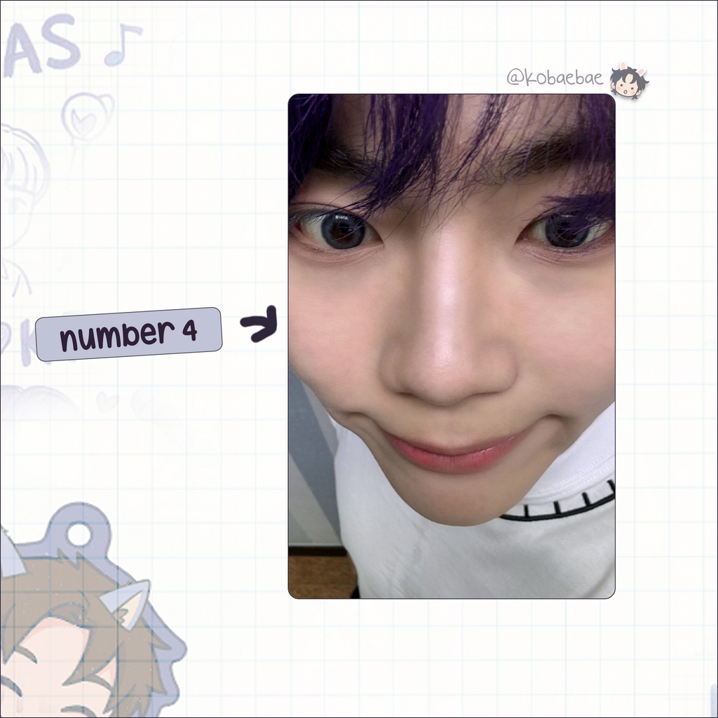 Zb1 - Gunwook handmade photocards kpop inspired - Set 3