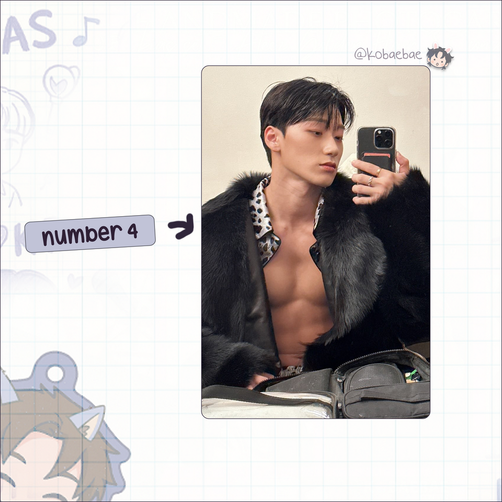 Ateez - San handmade photocards kpop inspired - set 6