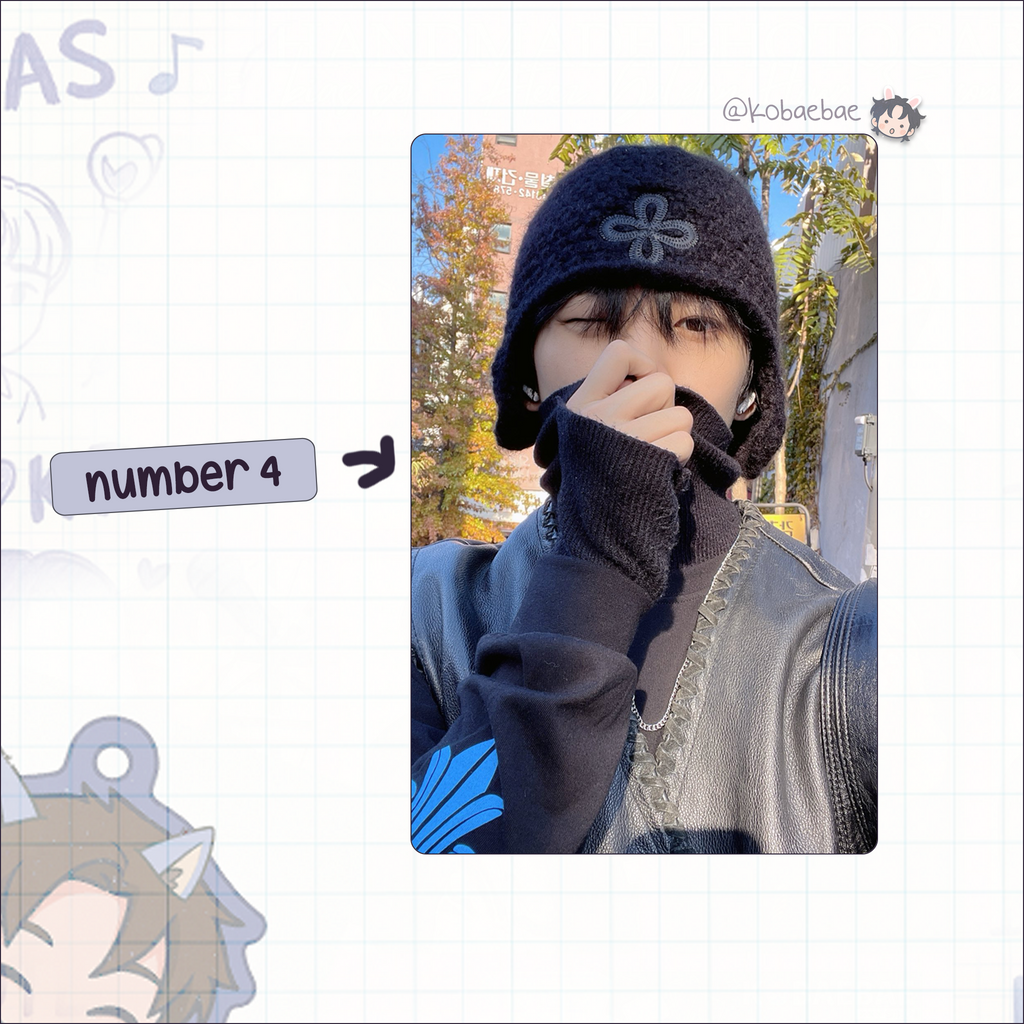 Xikers - Minjae handmade photocards kpop inspired - Set 2