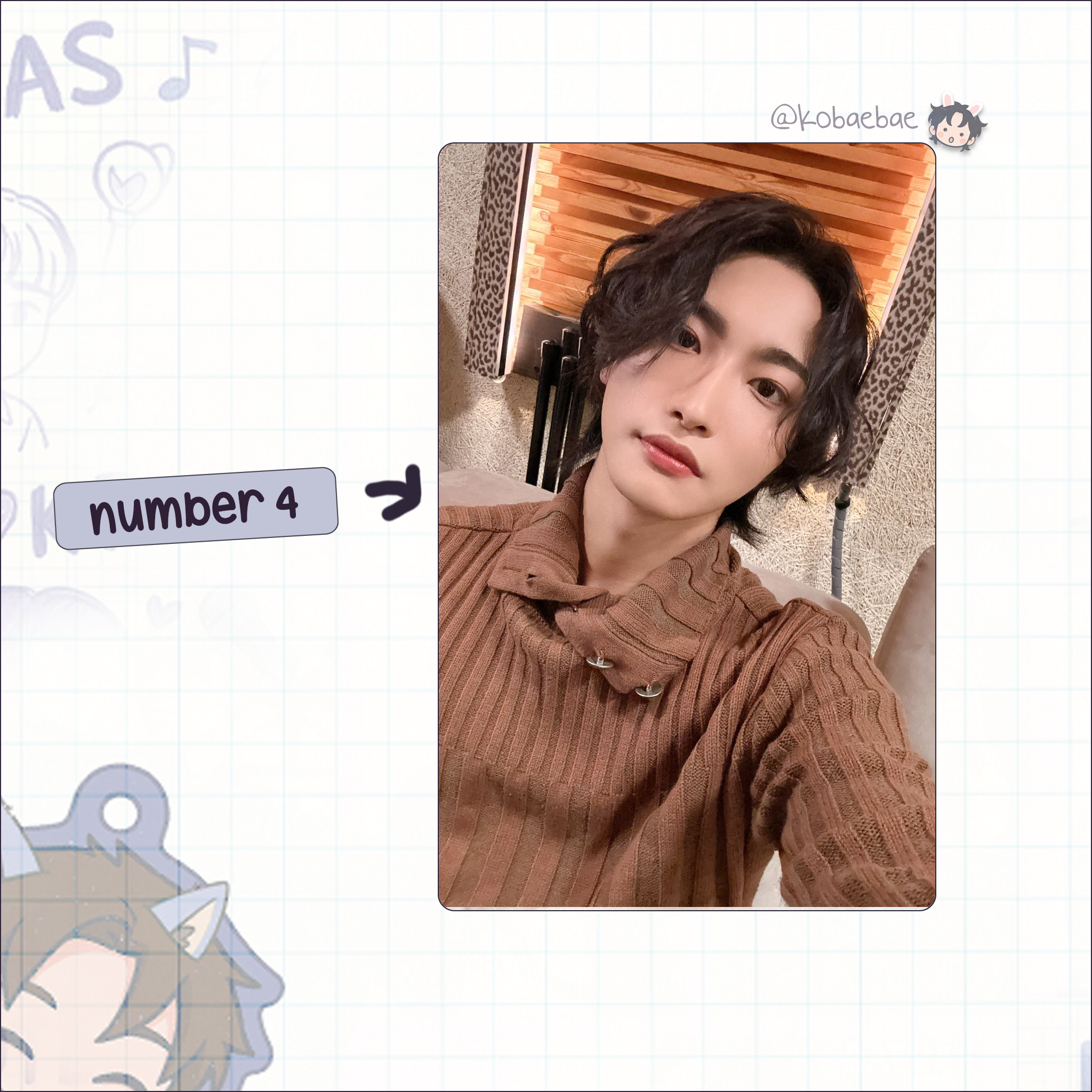 Atz - Hwa handmade photocards kpop inspired - Set 4